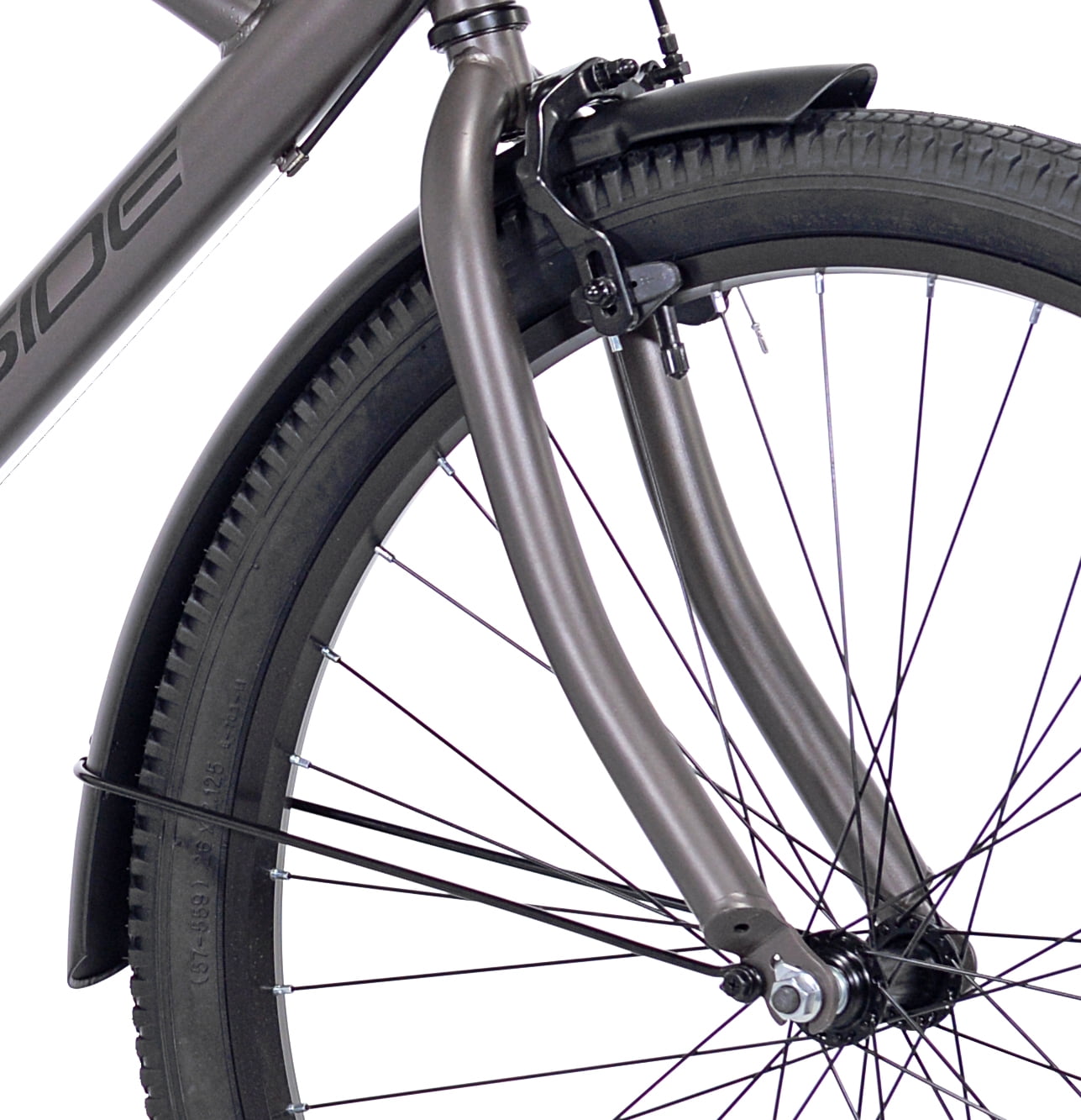 Kent Bayside Cruiser Bicycle, 7-Speed Hybrid Bike with Handbrakes (Gray, 26 in) m4xn9