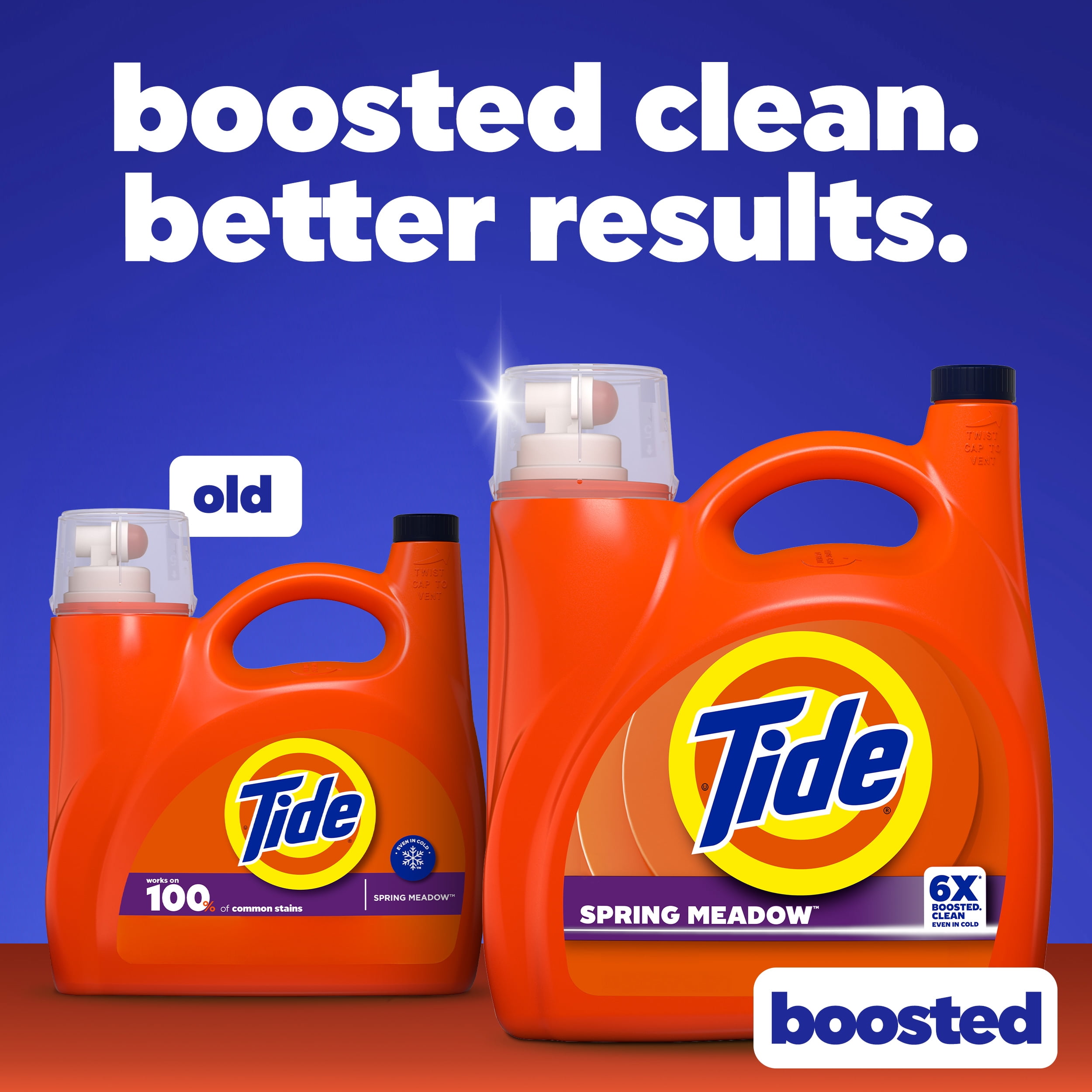 Tide Laundry Detergent Liquid, Spring Meadow Scent, Concentrated Stain Removal Formula (125 fl oz) nrdmg