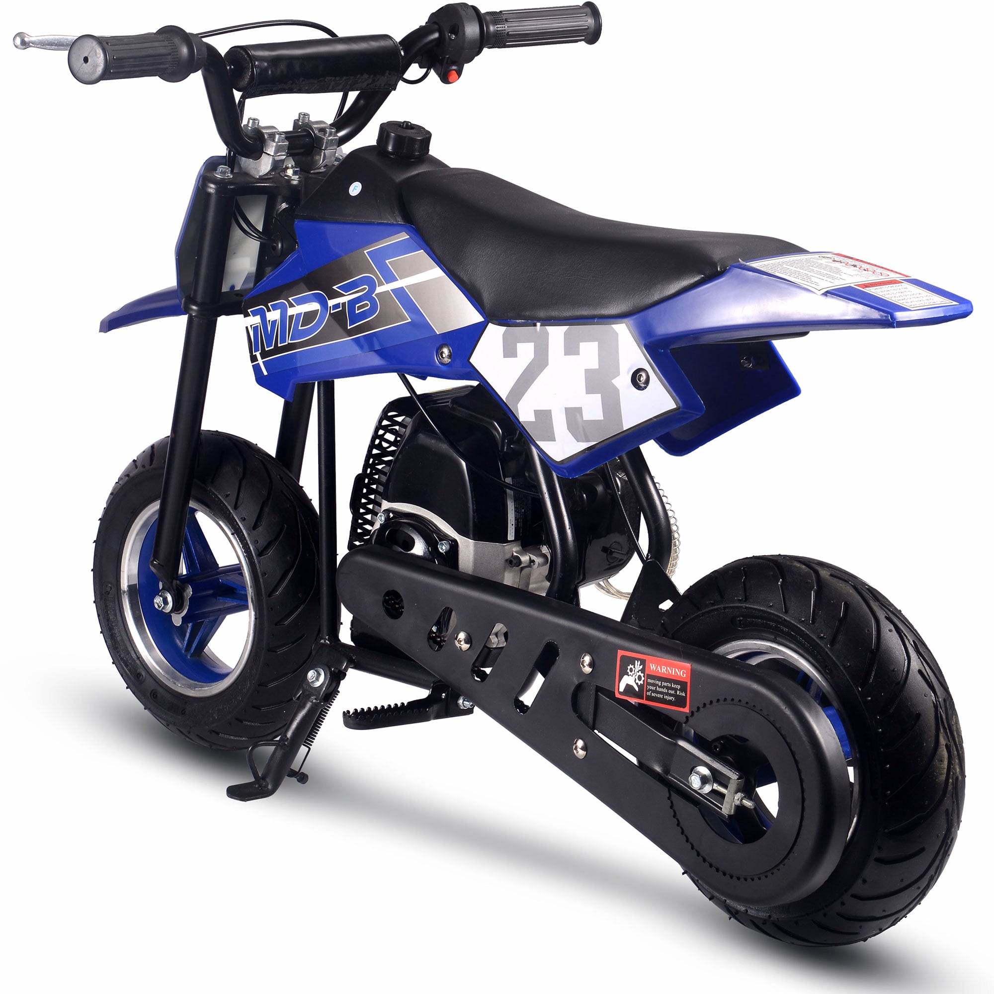 MotoTec DB-02 50cc 2-Stroke Gas Dirt Bike (Blue, 120 lb Max Capacity) daxix