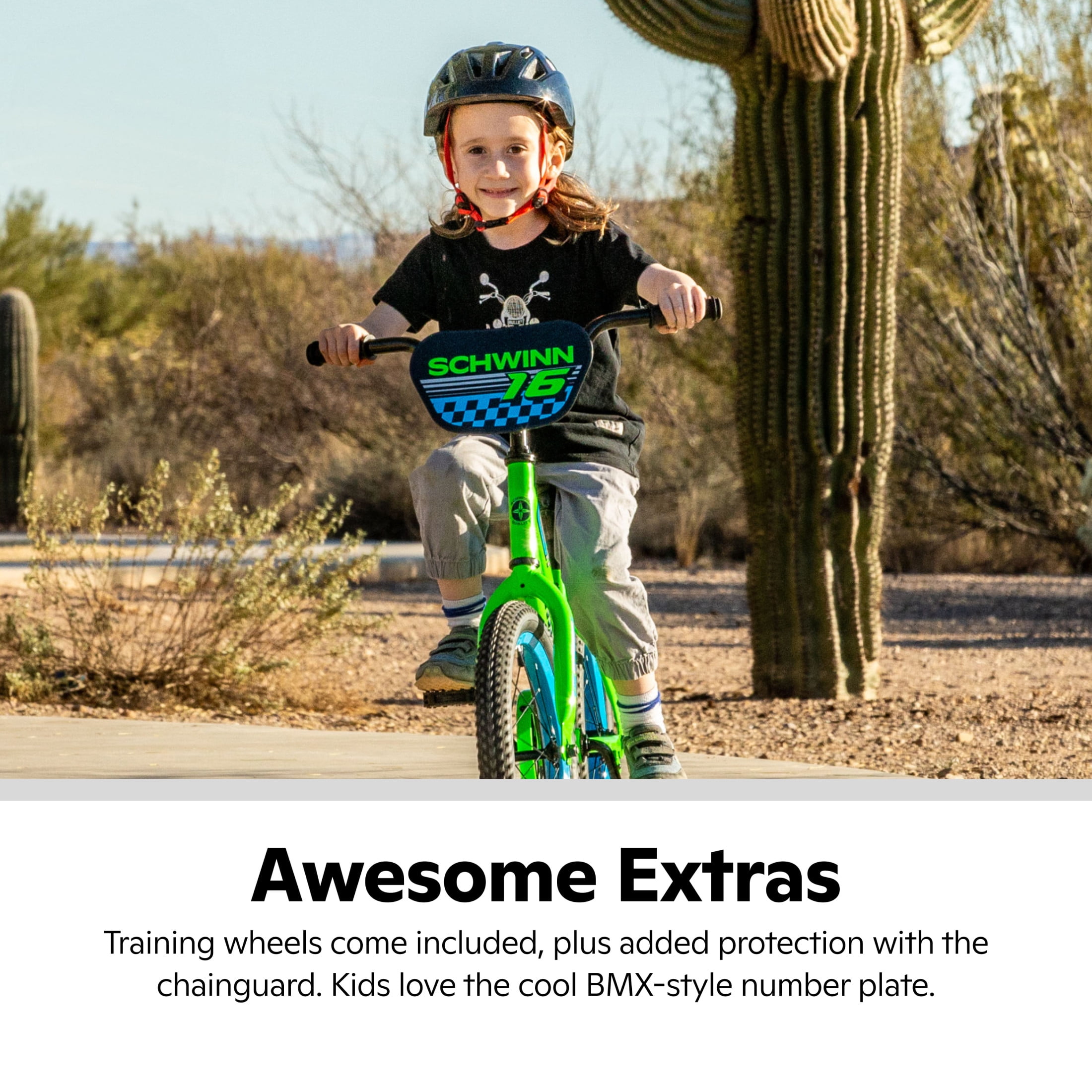 Schwinn Aerostar Kids BMX Bike with Training Wheels and Handlebar Basket (Purple, 16 in) sqq4s