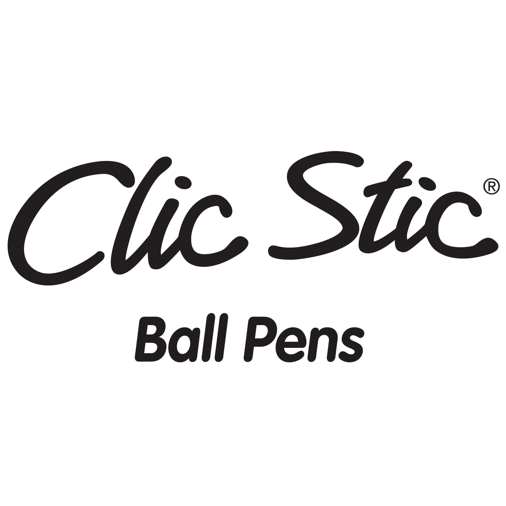 BIC Clic Stic Retractable Ballpoint Pens, Medium Point, Black Ink (12-Pack) ldzwd
