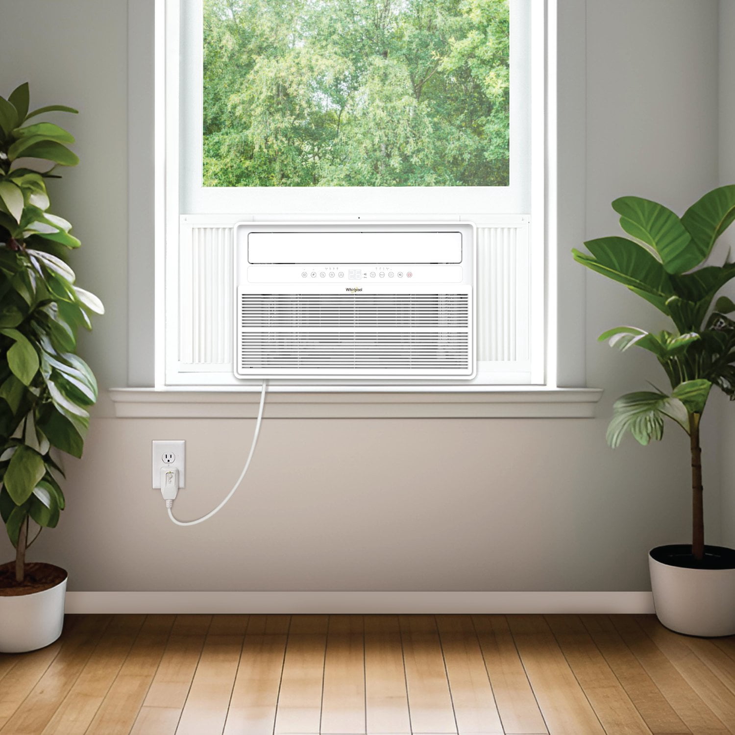 Whirlpool 18,000 BTU Window Mounted Inverter Air Conditioner with Remote Control (White, 1000 sq ft) hydmn