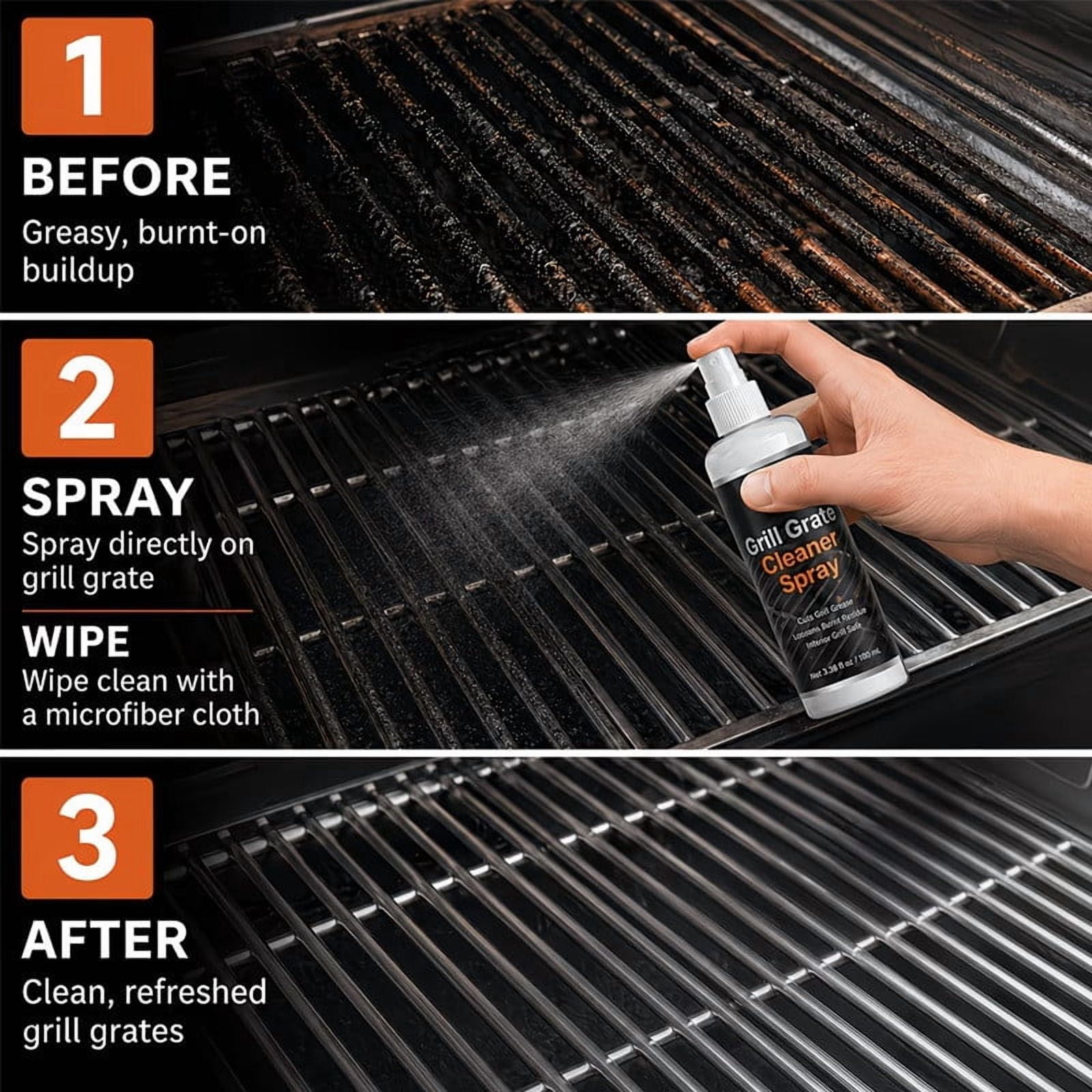 Wmkox8yii Stainless Steel Grill Cleaner and Polish Spray (16 fl oz) bble6
