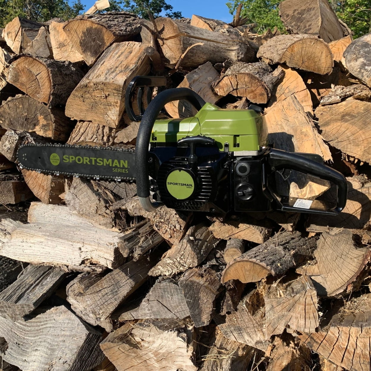 Sportsman Series 20 in. Gas Powered 2-Stroke Rear Handle Chainsaw (52cc, 20 in) qrk4g
