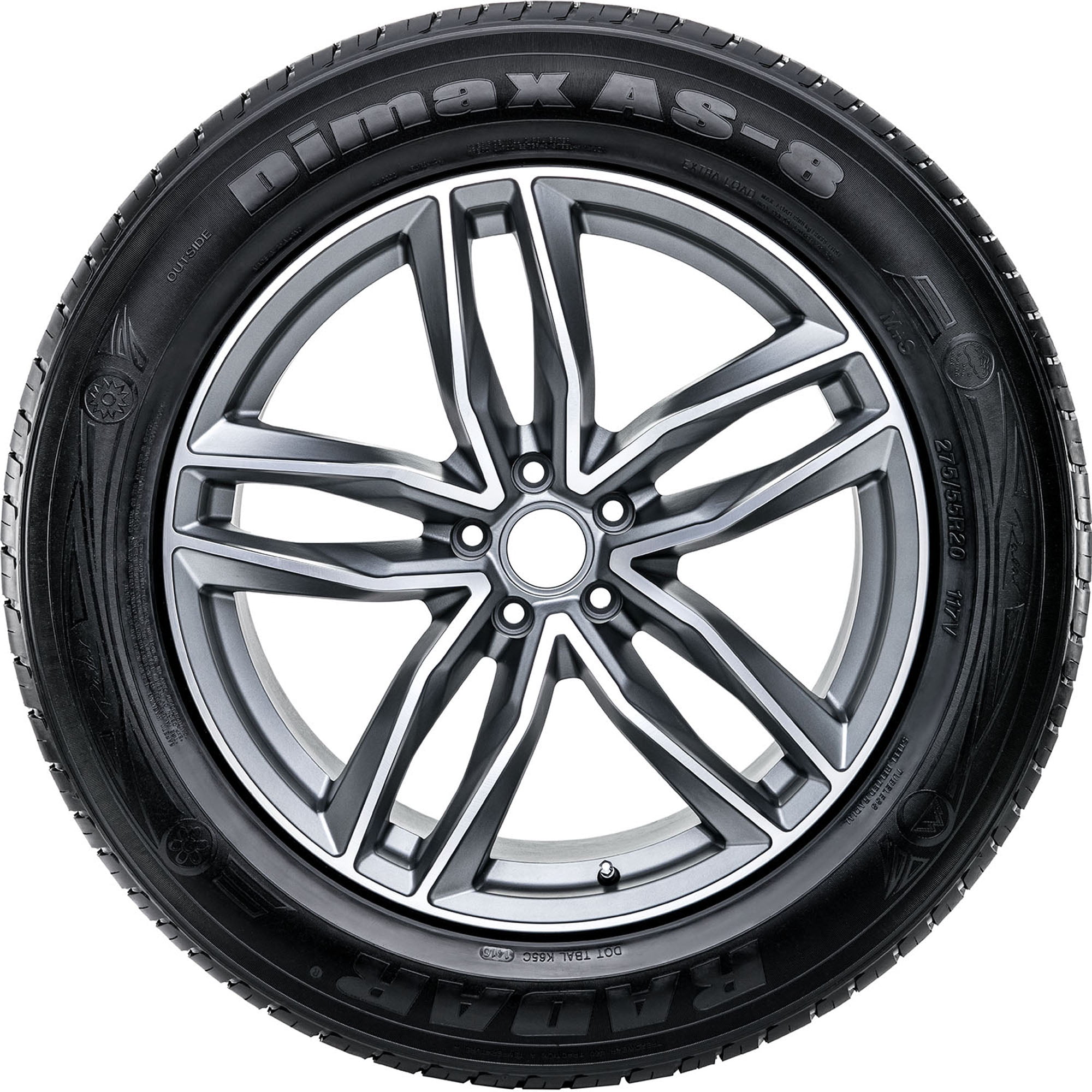 Radar Dimax AS-8 All Season Passenger Tire (235/60R18, XL) vahx4
