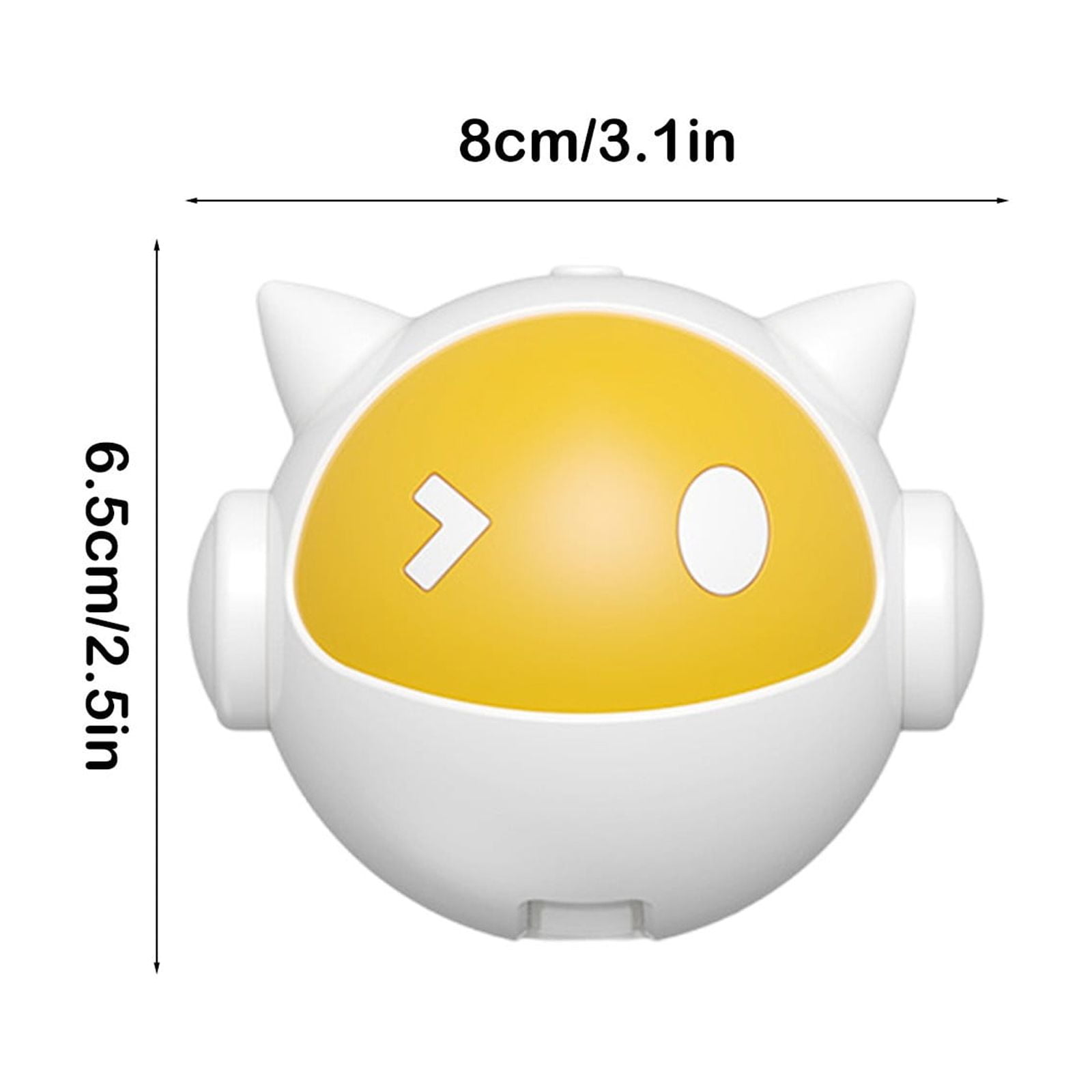 Conbo Automatic Interactive Cat Toy Electric Motion Activated Rolling Ball (Orange, 3.15 x 2.56 x 2.56 in) d6cm1