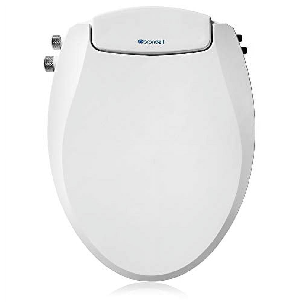 Brondell Swash EcoSeat 102 Non-Electric Bidet Toilet Seat (White, 18.47 in x 14.25 in) bb8er