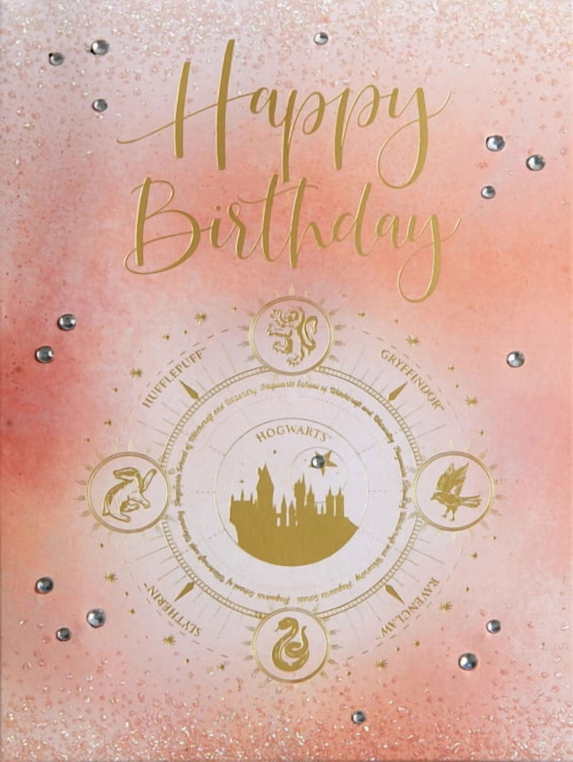 Insight Editions Harry Potter Hogwarts Constellation Birthday Greeting Card (5 in x 7 in) a6pjm
