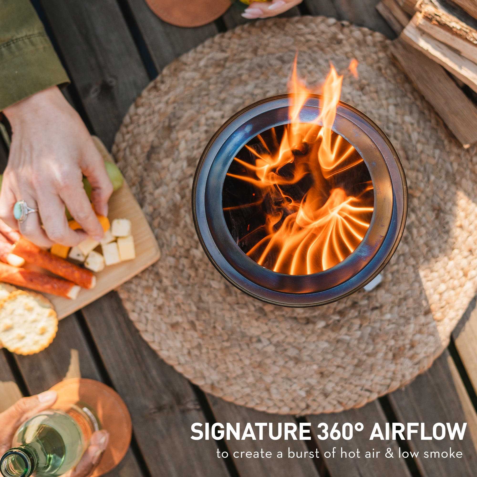 Solo Stove Mesa XL Tabletop Fire Pit with Stand (Ash, 8.6 in x 7 in) ebrcb