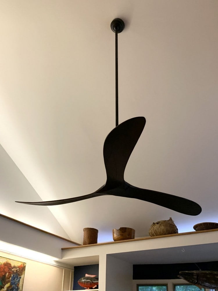 Hinkley Lighting Swell 80 in 3-Blade Ceiling Fan (Matte Black, 80 in) qfpof