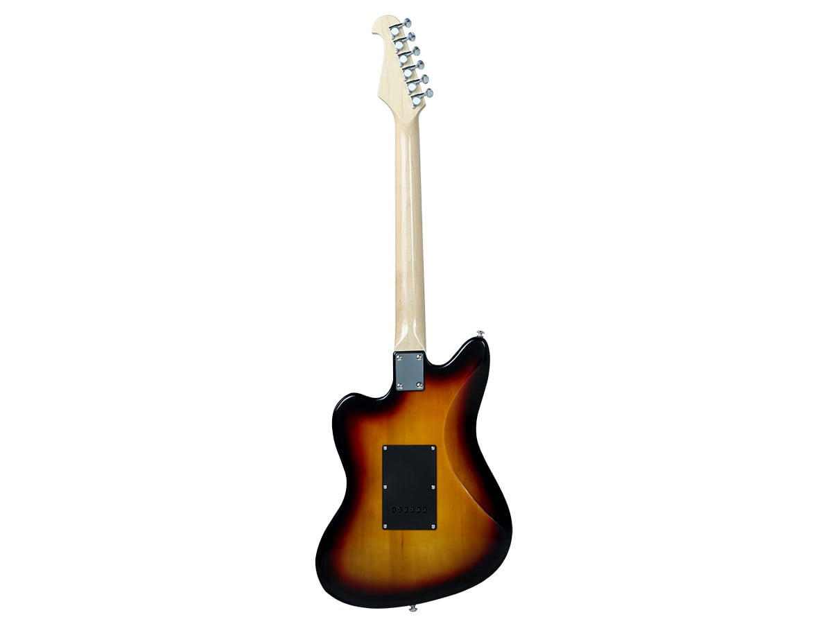 Monoprice Indio Offset OS20 Classic Electric Guitar (Sunburst, Full Size) 4xu1a