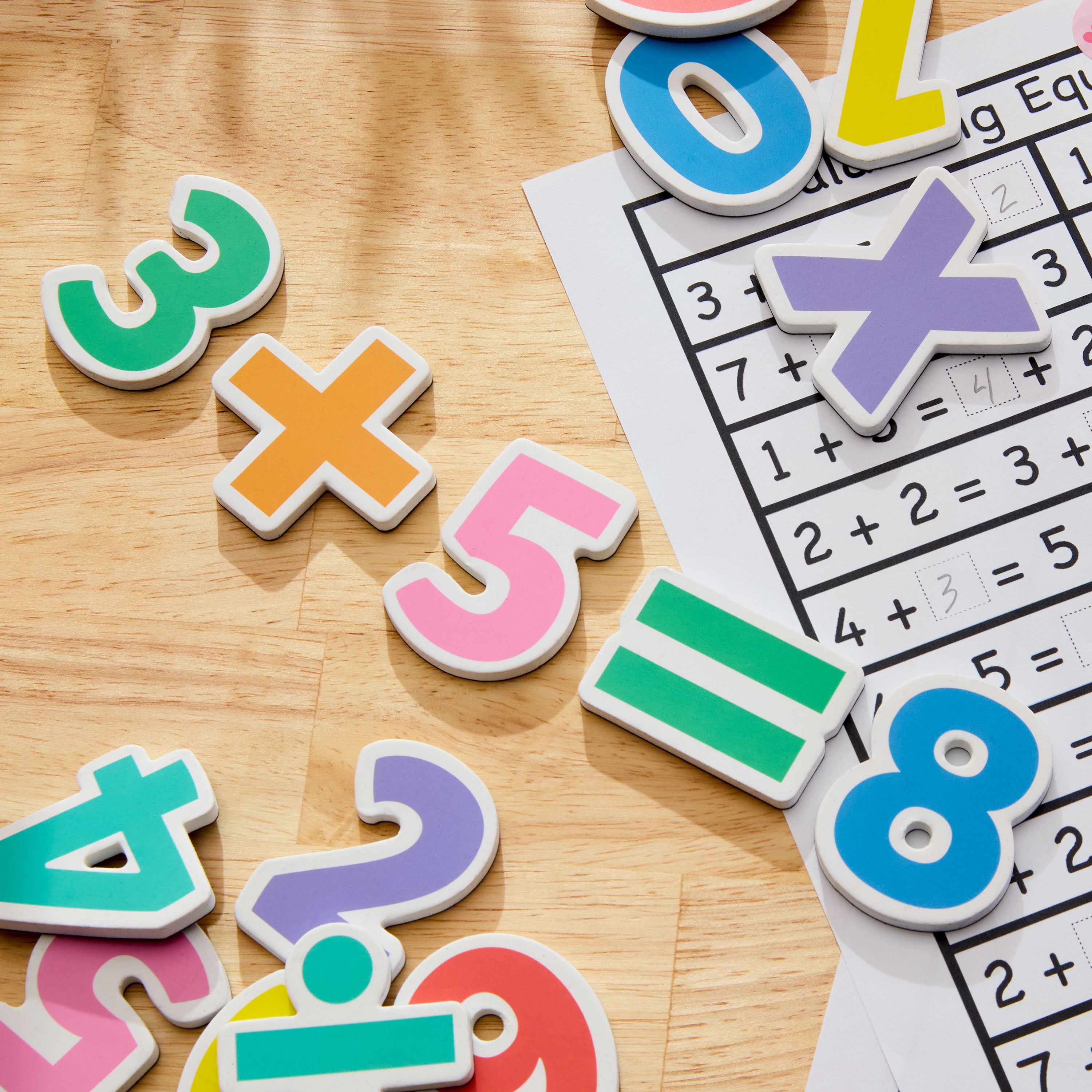 Pen+Gear Magnetic Numbers and Math Symbols Set for Educational Learning (Multicolor, 78 Pieces) 3n9tl