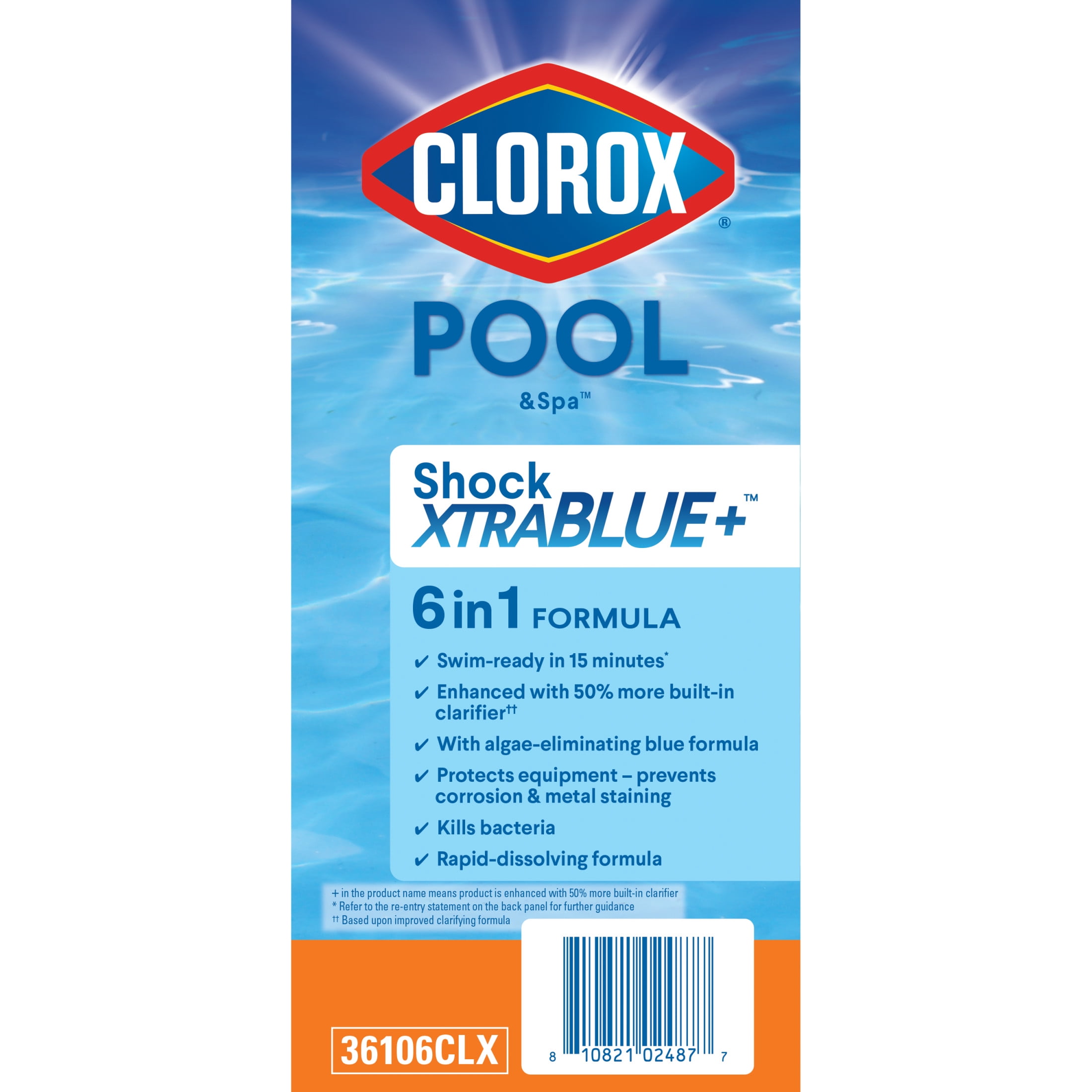 Clorox Pool&Spa Shock XtraBlue Algae-Fighting Pool Treatment (6 Pack) gdyaa