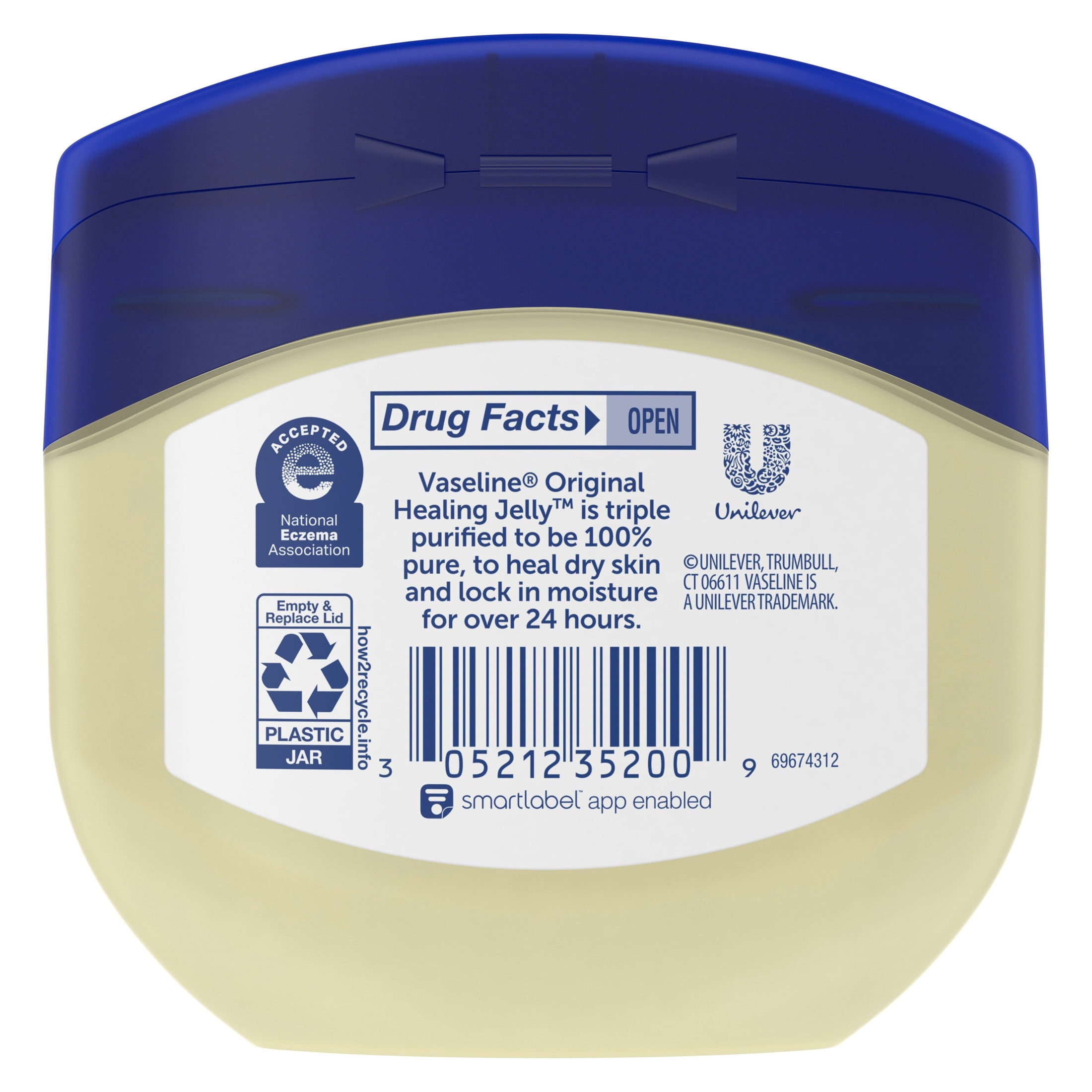 Vaseline Petroleum Jelly Original Skin Protectant for Dry and Cracked Skin (Clear, 7.5 oz) 72j7t