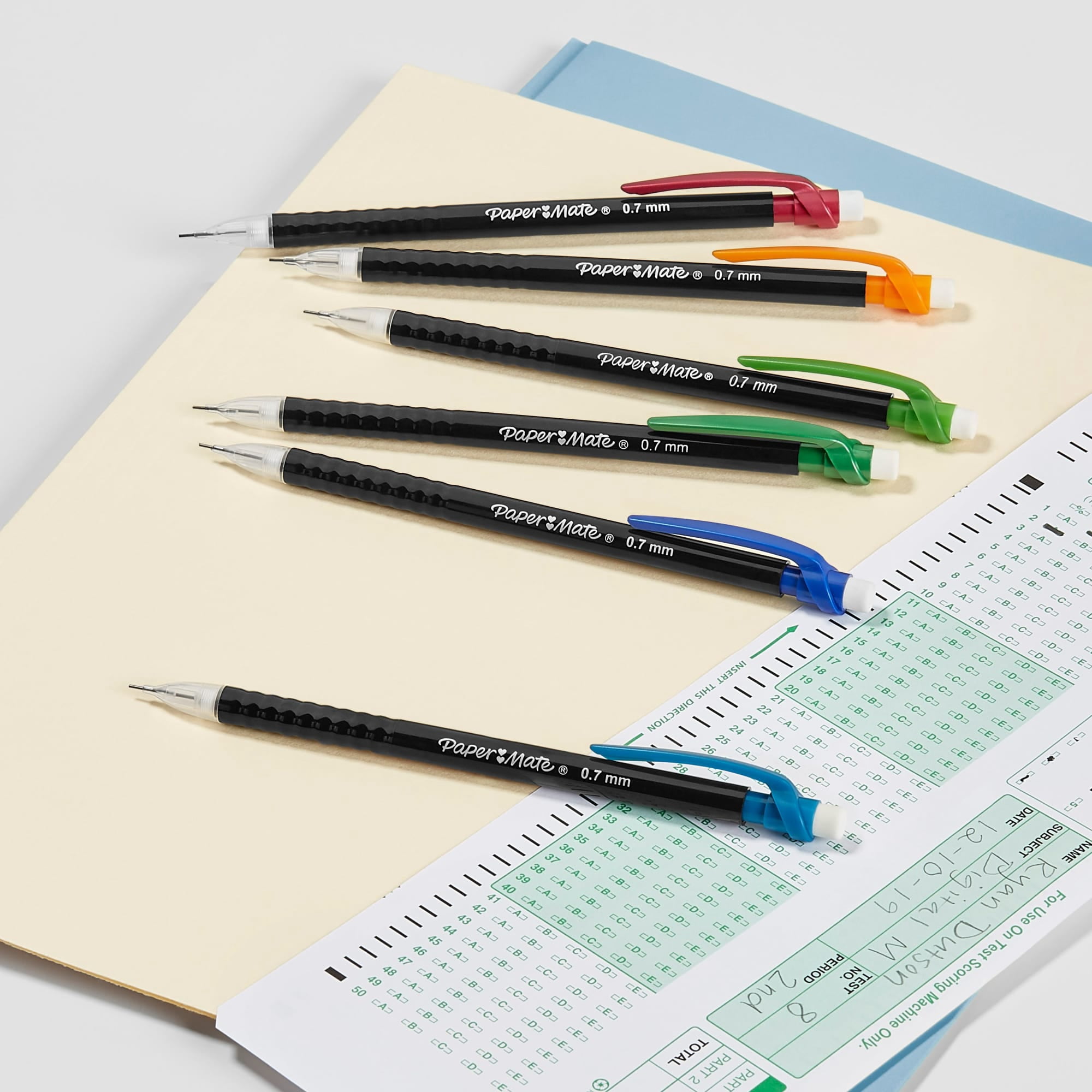 Paper Mate Write Bros. Mechanical Pencils, #2 Lead, Smudge-Resistant Eraser (0.7mm, 12 Count) xv254