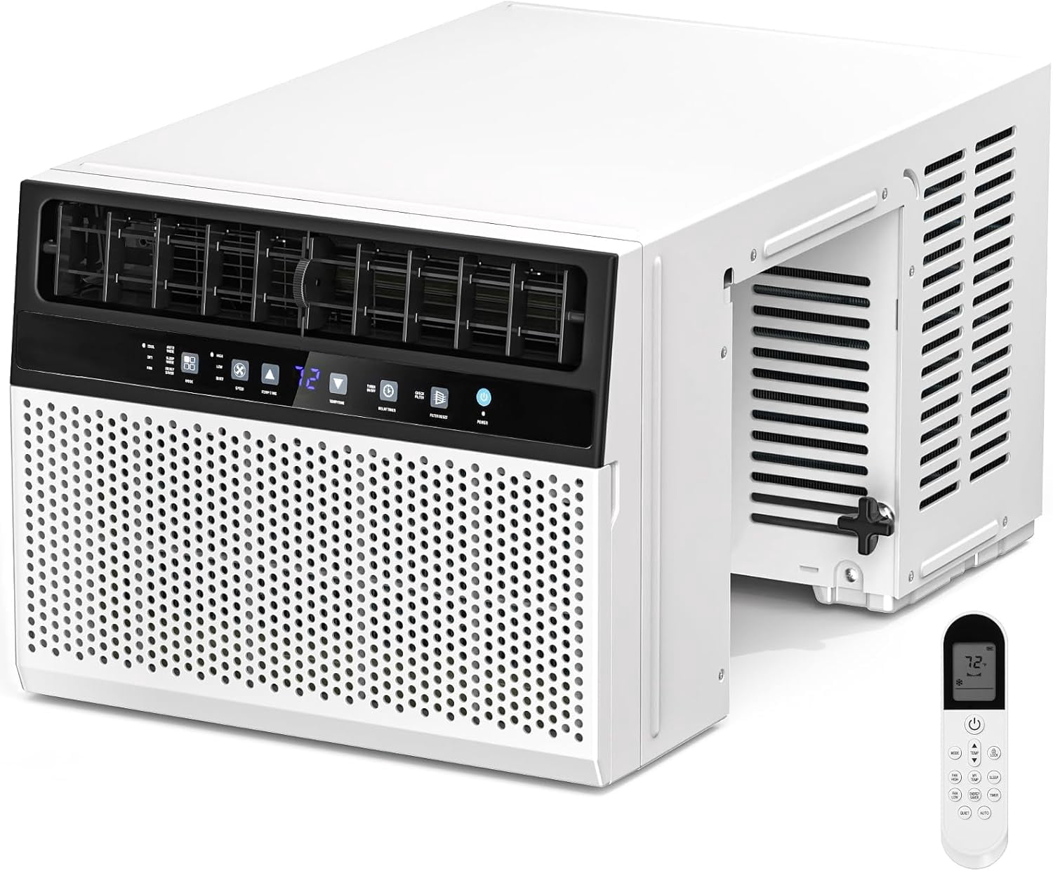FREE VILLAGE 12,000 BTU U-Shaped Window Air Conditioner, Ultra Quiet Cooling for 550 Sq. Ft. (Black) gpxle