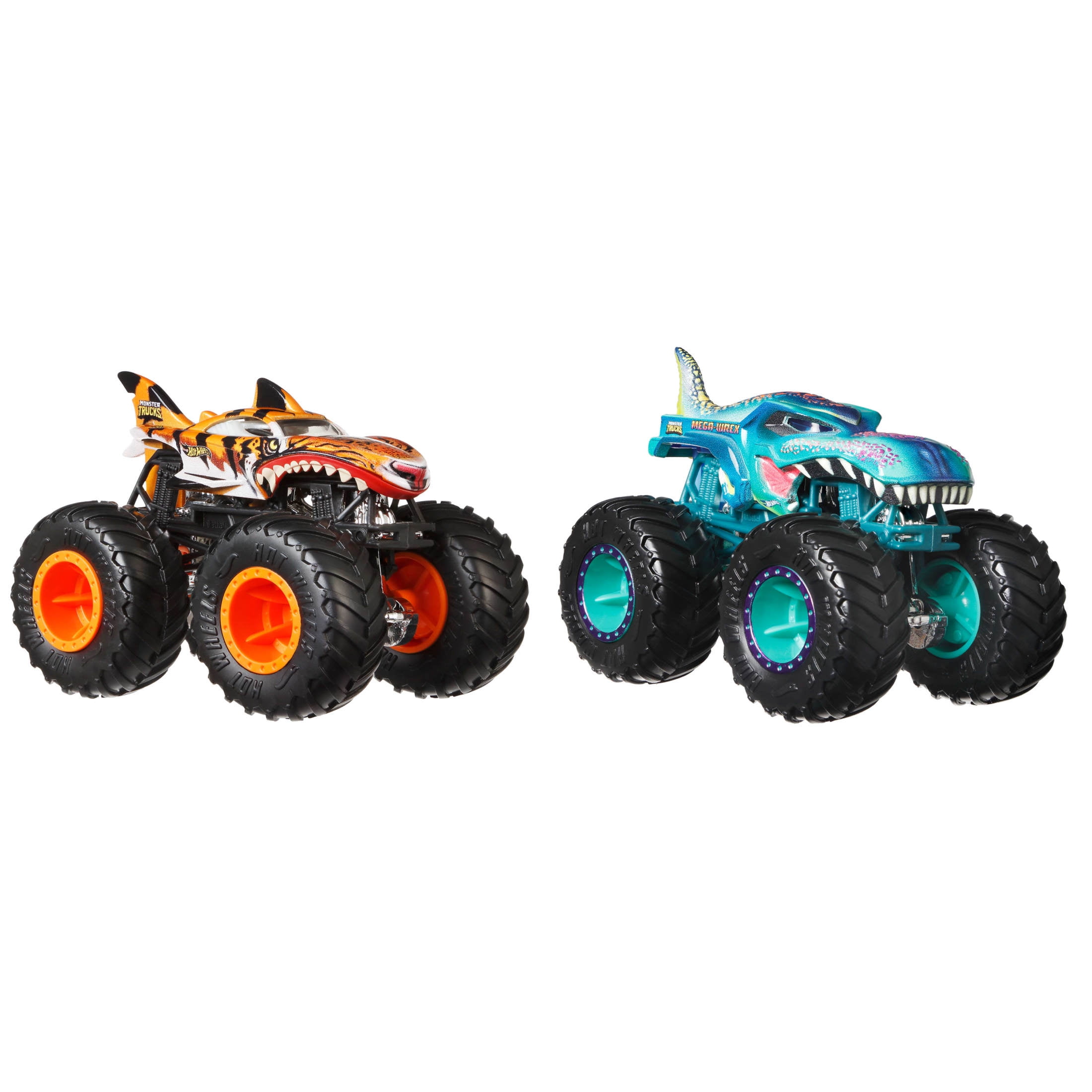 Hot Wheels Monster Trucks Demolition Doubles Die-Cast Toy Vehicles (2-Pack, 1:64 Scale) x22bn