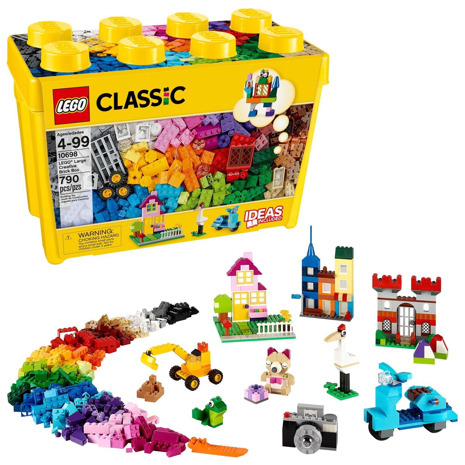 LEGO Classic Large Creative Brick Box 10698 Building Set with Storage Case (790 Pieces) 6aimv