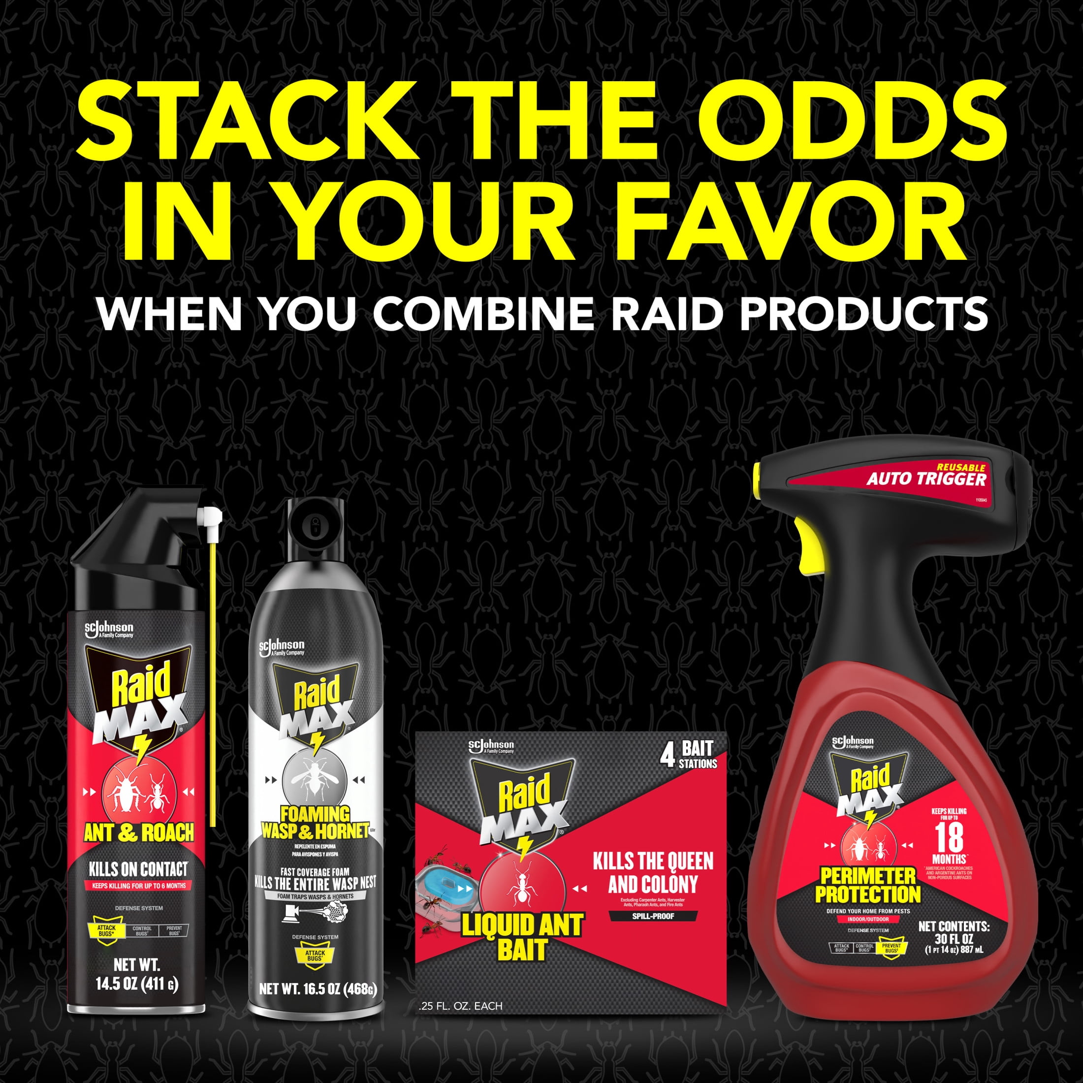 Raid MAX Liquid Ant Killer Bait Stations (Indoor and Outdoor Use, 4 Count) 01tp1
