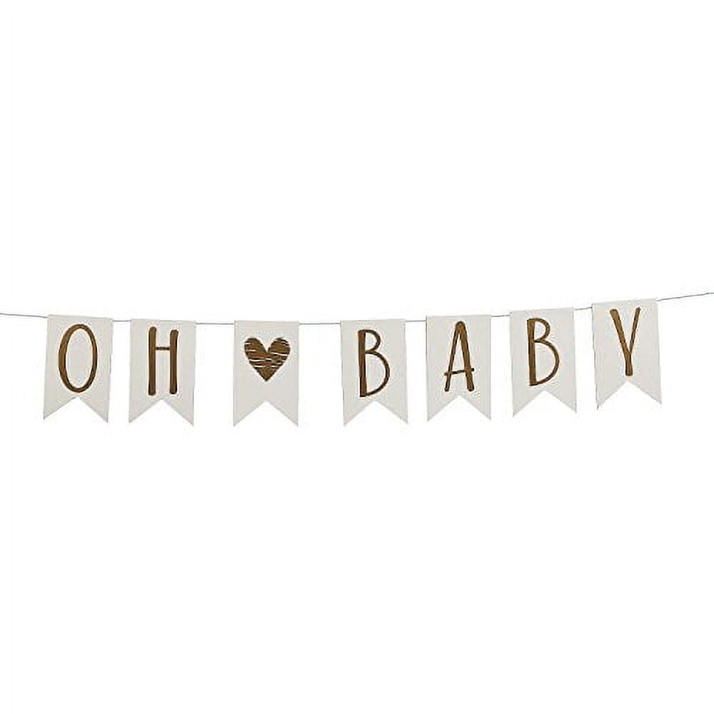 OTC Oh Baby Banner Party Decoration Hanging Garland (1 Piece) 9yk22