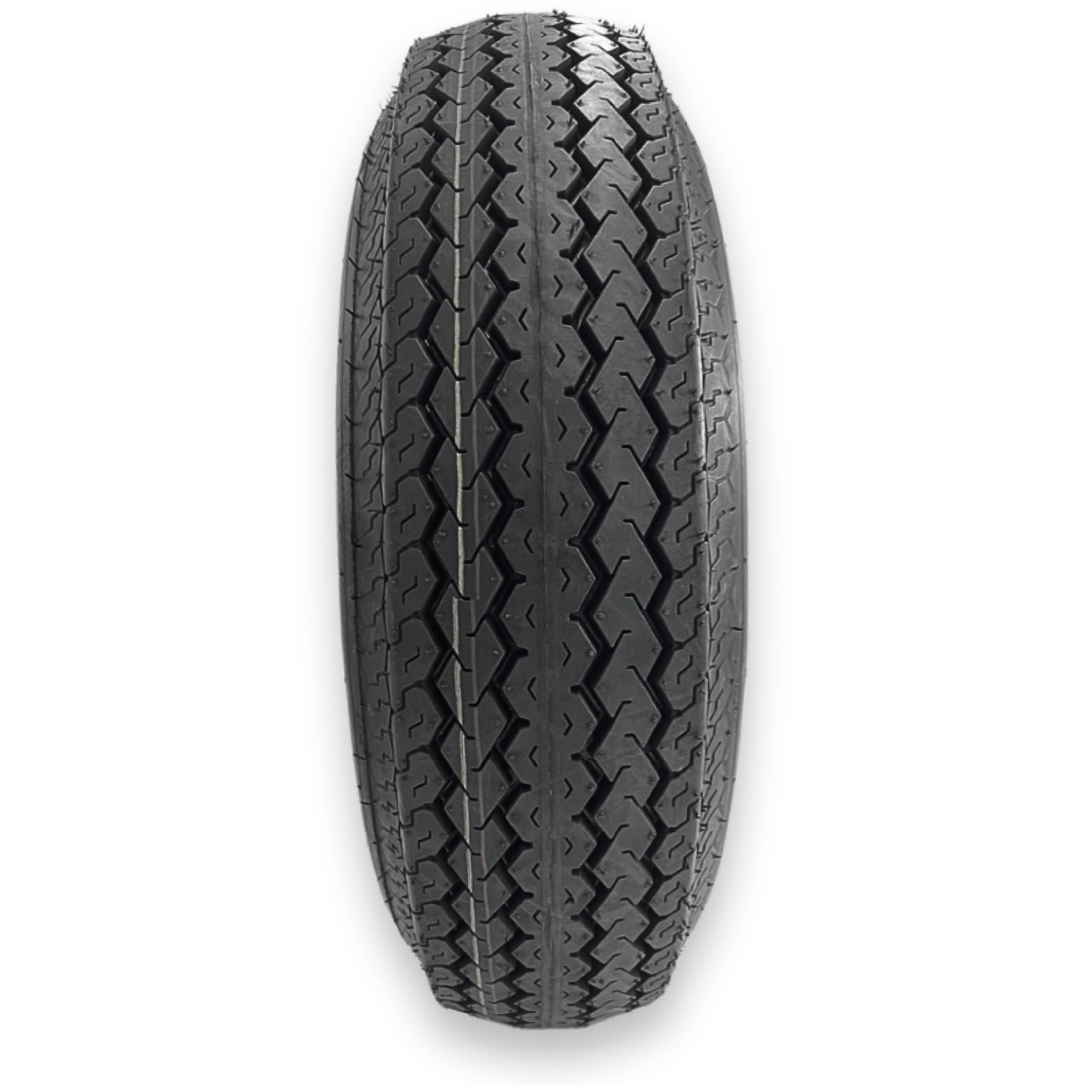 RubberMaster ST205/75D15 Trailer Tire and Wheel Assembly (6 Ply, 6 on 5.5 in Bolt Pattern, White) 63xz3