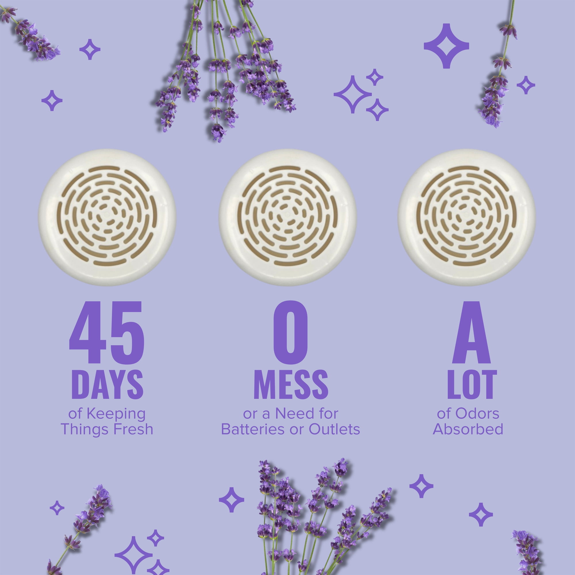 Citrus Magic Odor Absorbing Solid Air Freshener for Closets, Fresh Lavender (8 oz) er9qy