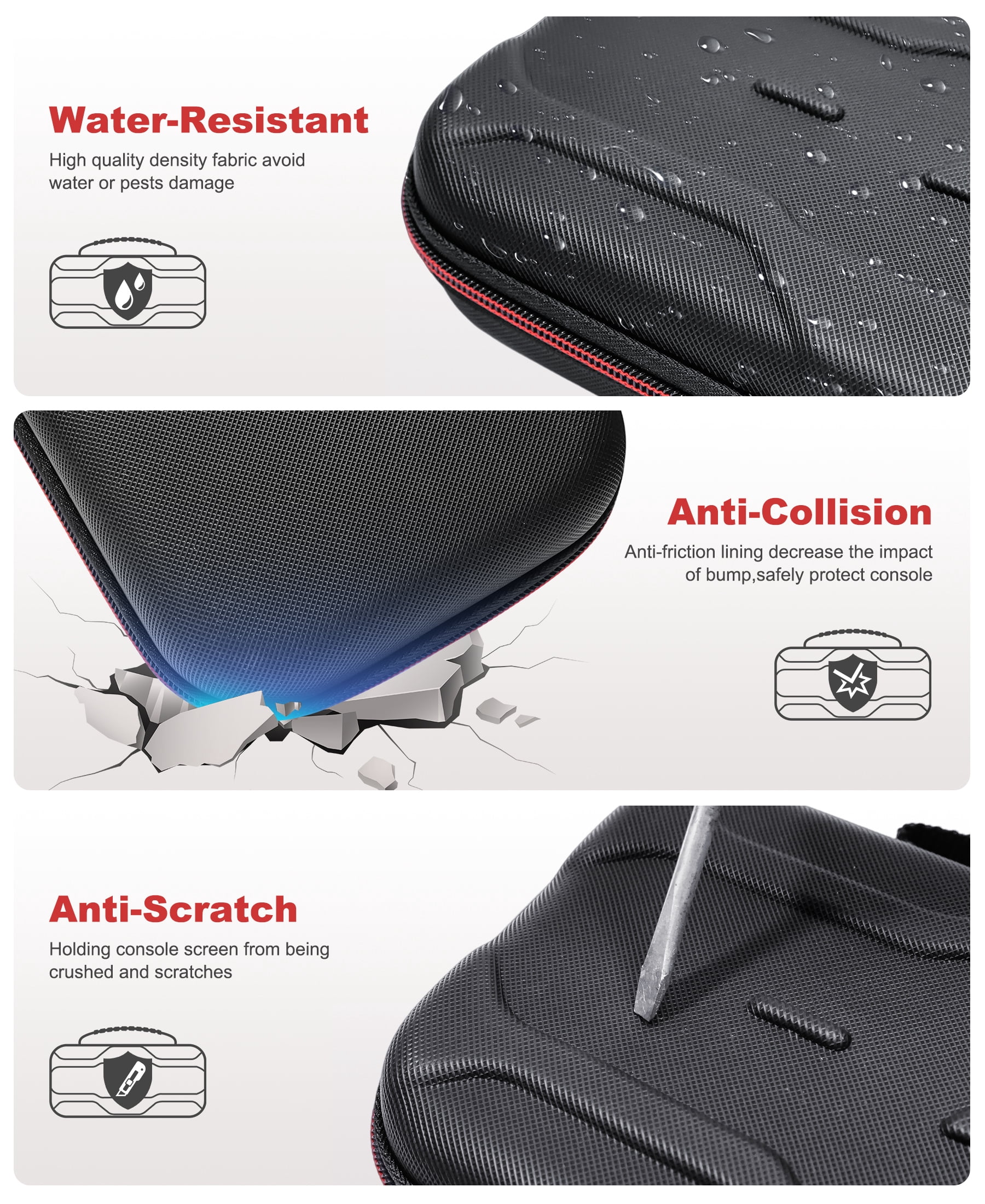Beboncool Carrying Case for Nintendo Switch 2 with Protective Accessories (Black, 1 Pack) s07vm