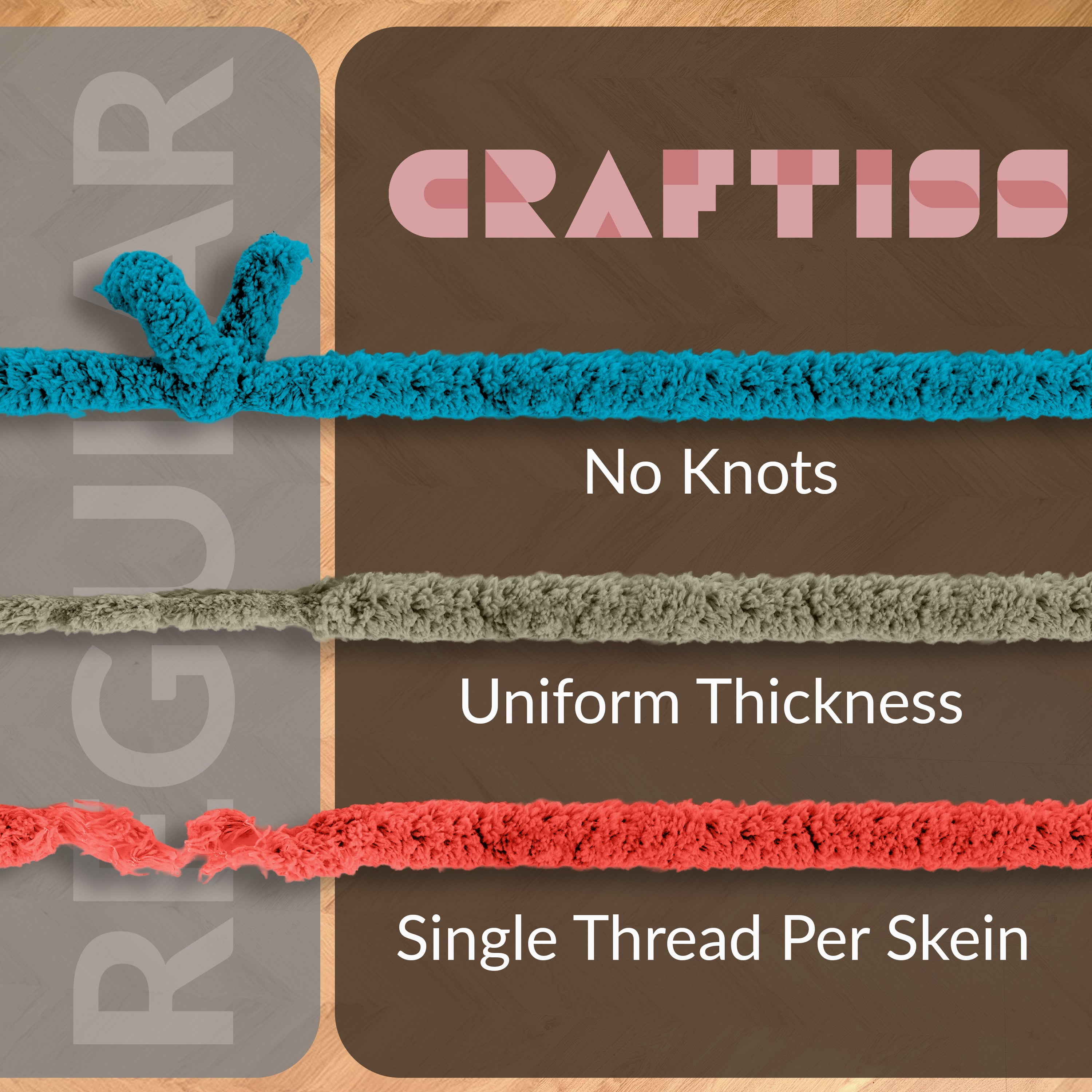 Craftiss Chunky Chenille Yarn for Crochet (Dusty Pink, 8 Rolls, 8 oz per Skein) 6kk2k