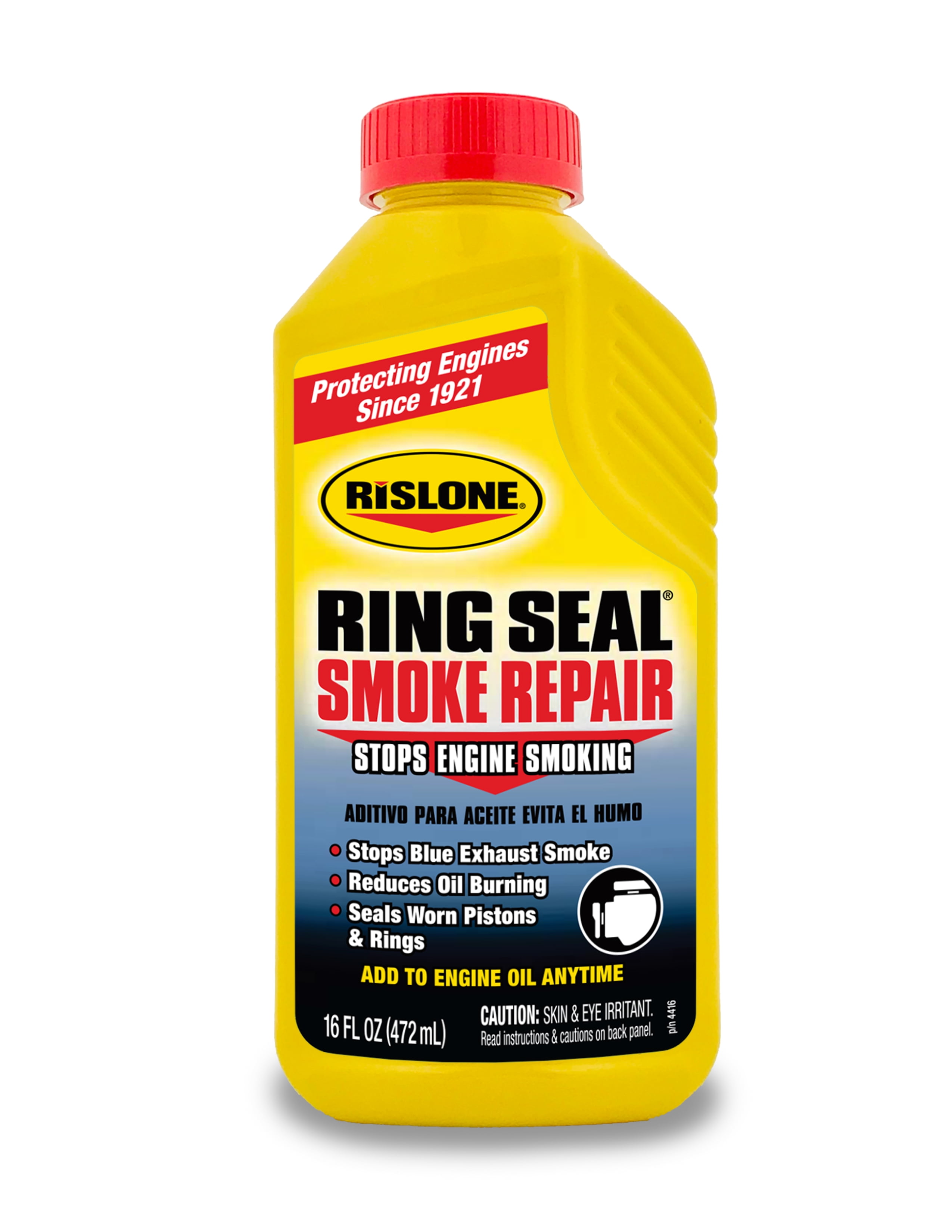 Rislone High Mileage Ring Seal Smoke Repair Automotive Oil Additive (16 oz) mt8b1