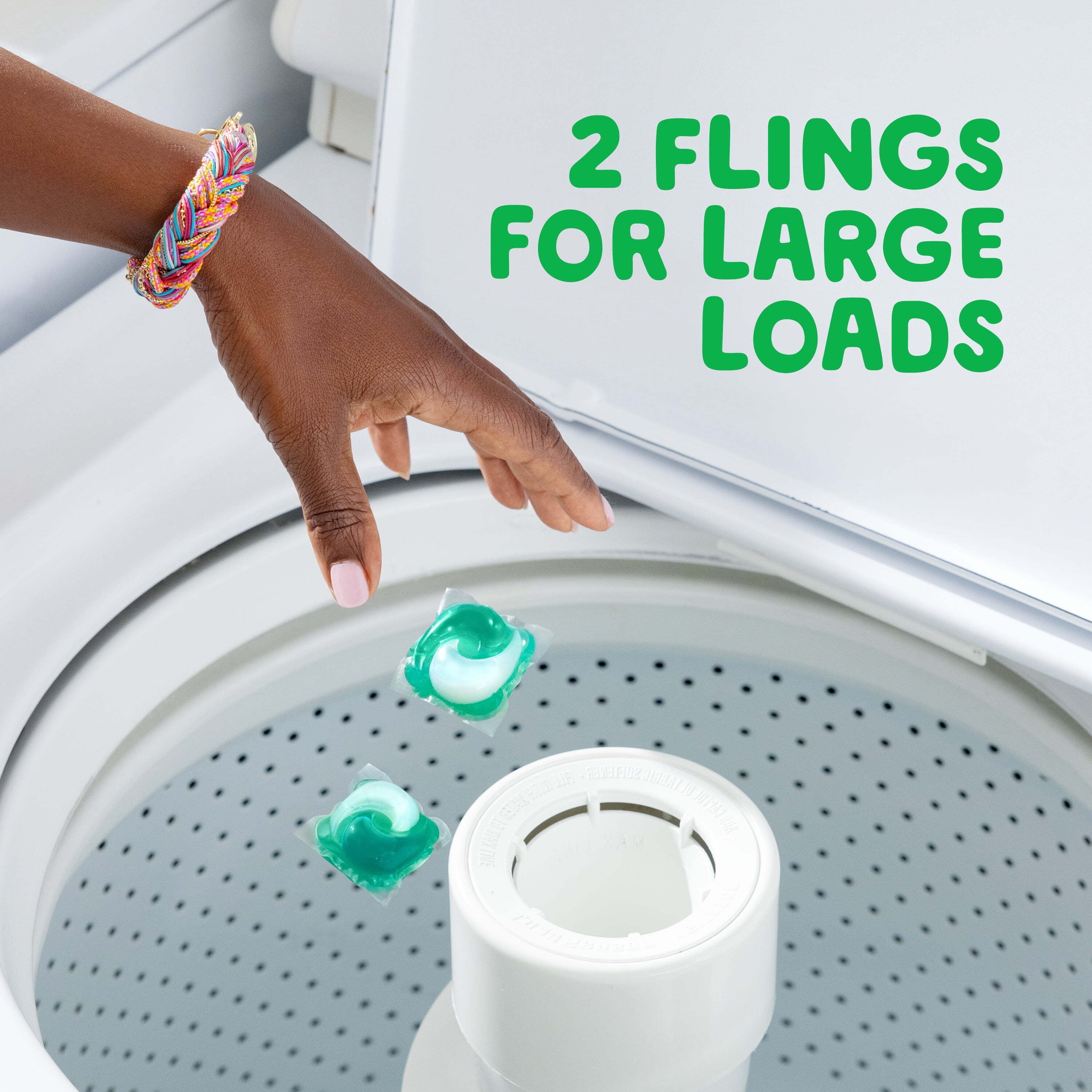 Gain Flings Laundry Detergent Pacs with Odor Defense, Super Fresh Blast Scent (60 Count) ww89q