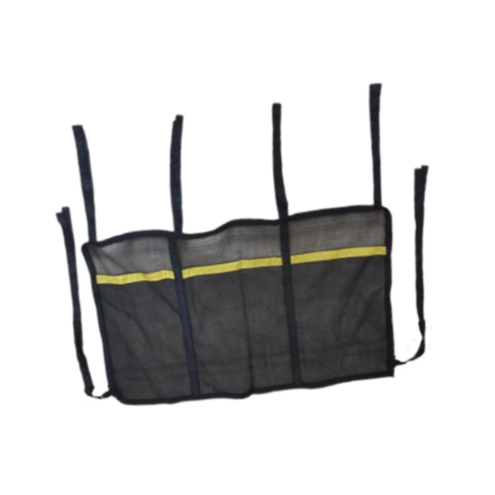 yotijay Trampoline Shoe Storage Organizer Net with Three Mesh Pouches (Black, 32.7 in x 19.7 in) 8ifo0