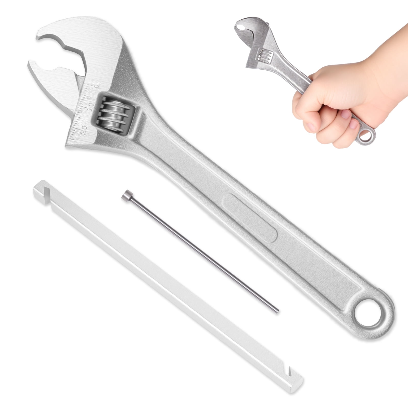 Adifare Stainless Steel Door Hinge Adjustment Tool with Pin Remover for 0.51 to 0.71 in Knuckles (Silver) wjjrk
