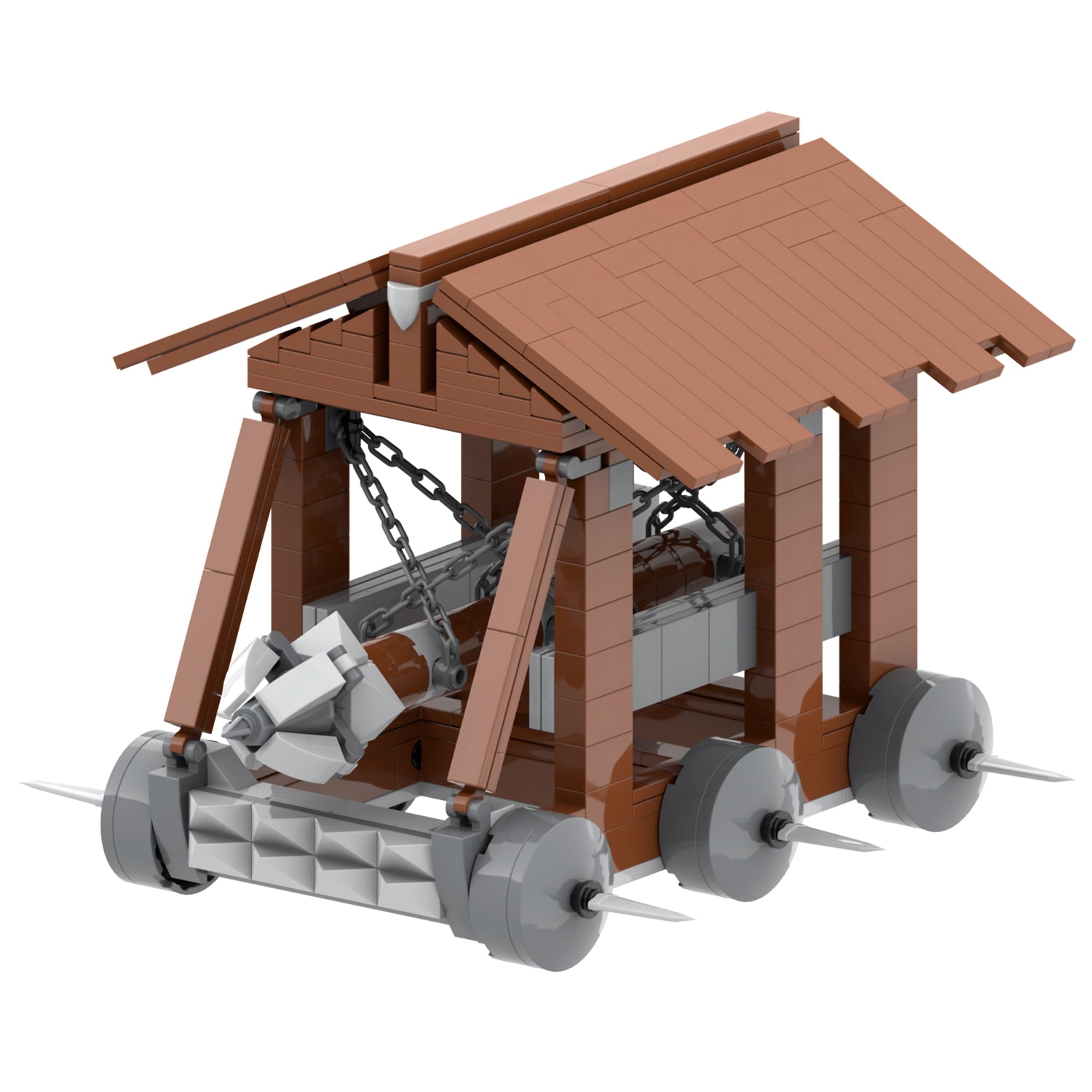 MOOXI Medieval Knights Siege Engine Building Set, Creative Construction Block Kit for Kids and Adults (405 Pieces) ocx7u
