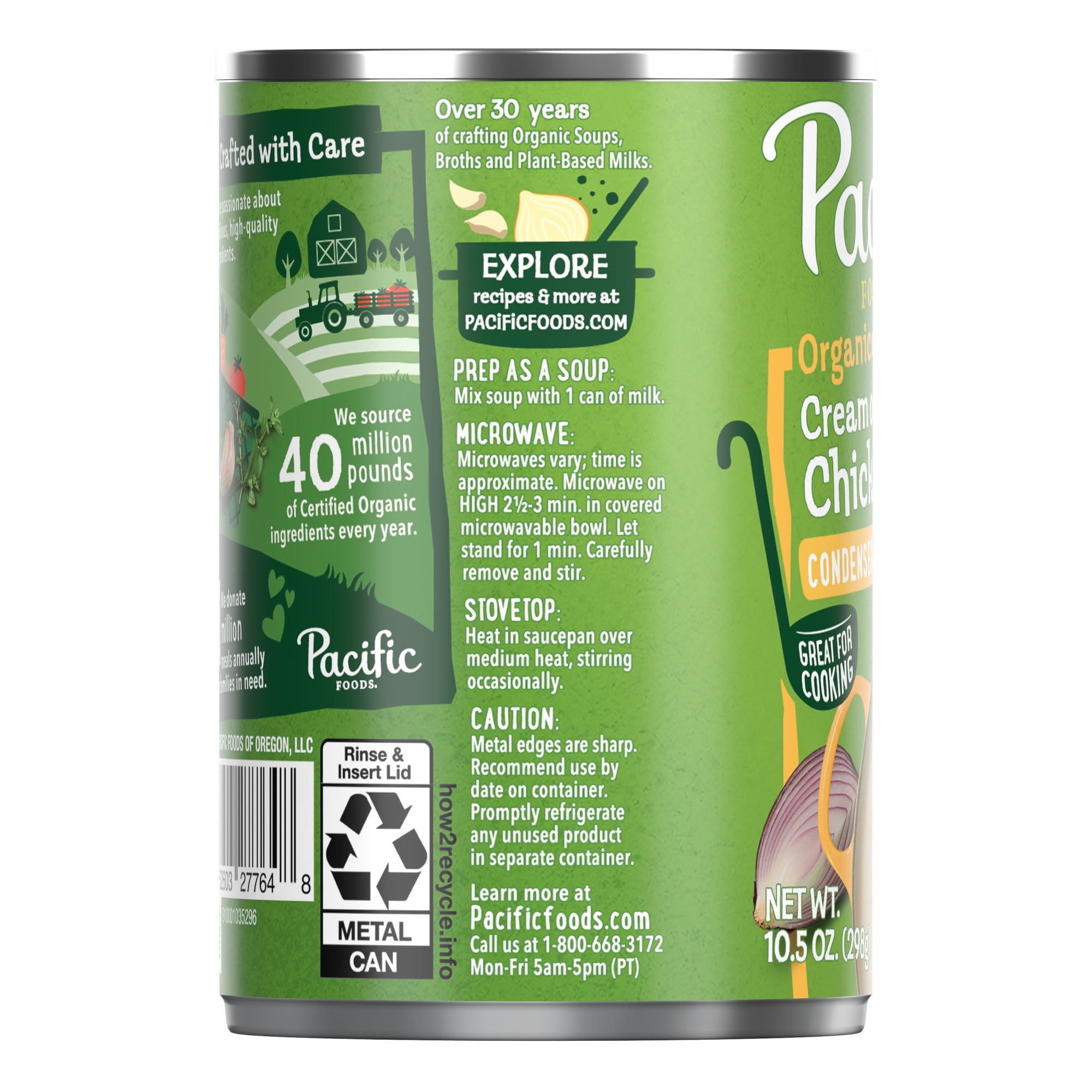 Pacific Foods Organic Cream of Chicken Soup, Savory Condensed Soup (10.5 oz) ym2m4