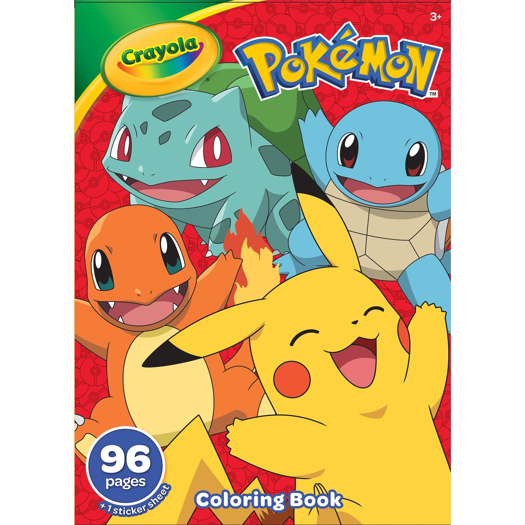 Crayola Pokemon Coloring Book with Stickers (96 Pages) l1pp0