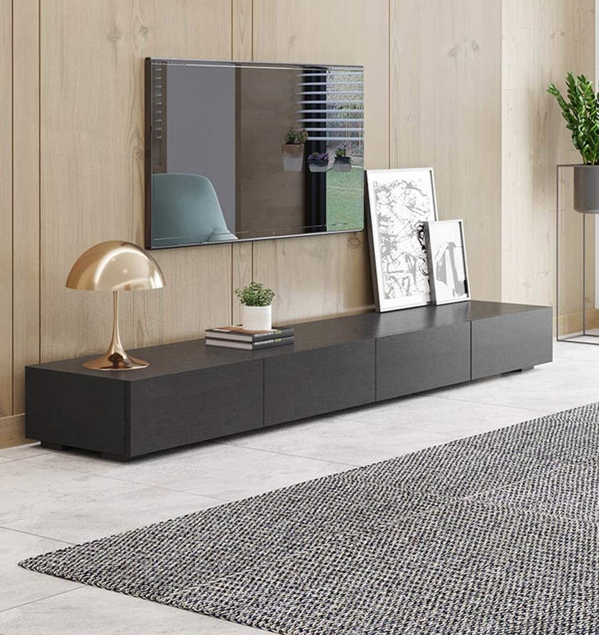 Abyssaly Peel and Stick Wood Grain Wallpaper, Waterproof Vinyl Contact Paper for Furniture and Countertops (Black, 17.7 in x 236 in) ikcld