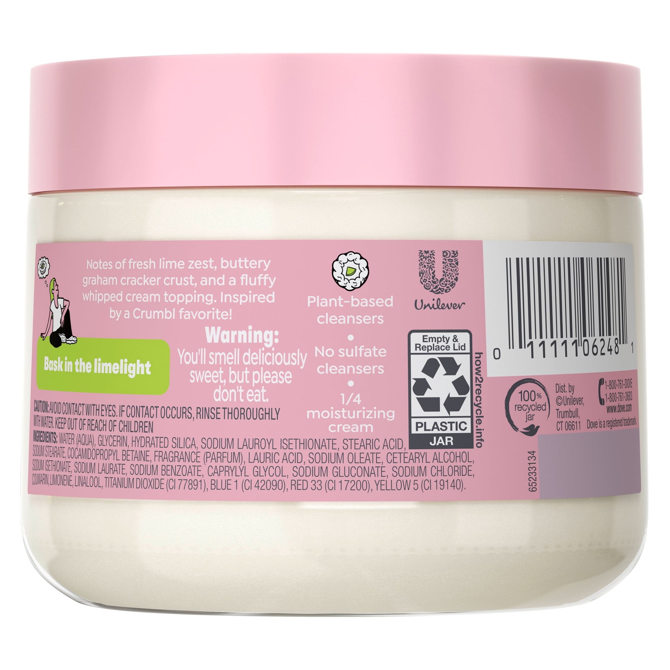 Dove & Crumbl Limited Edition Key Lime Pie Exfoliating Body Scrub (15 oz) 7do9g