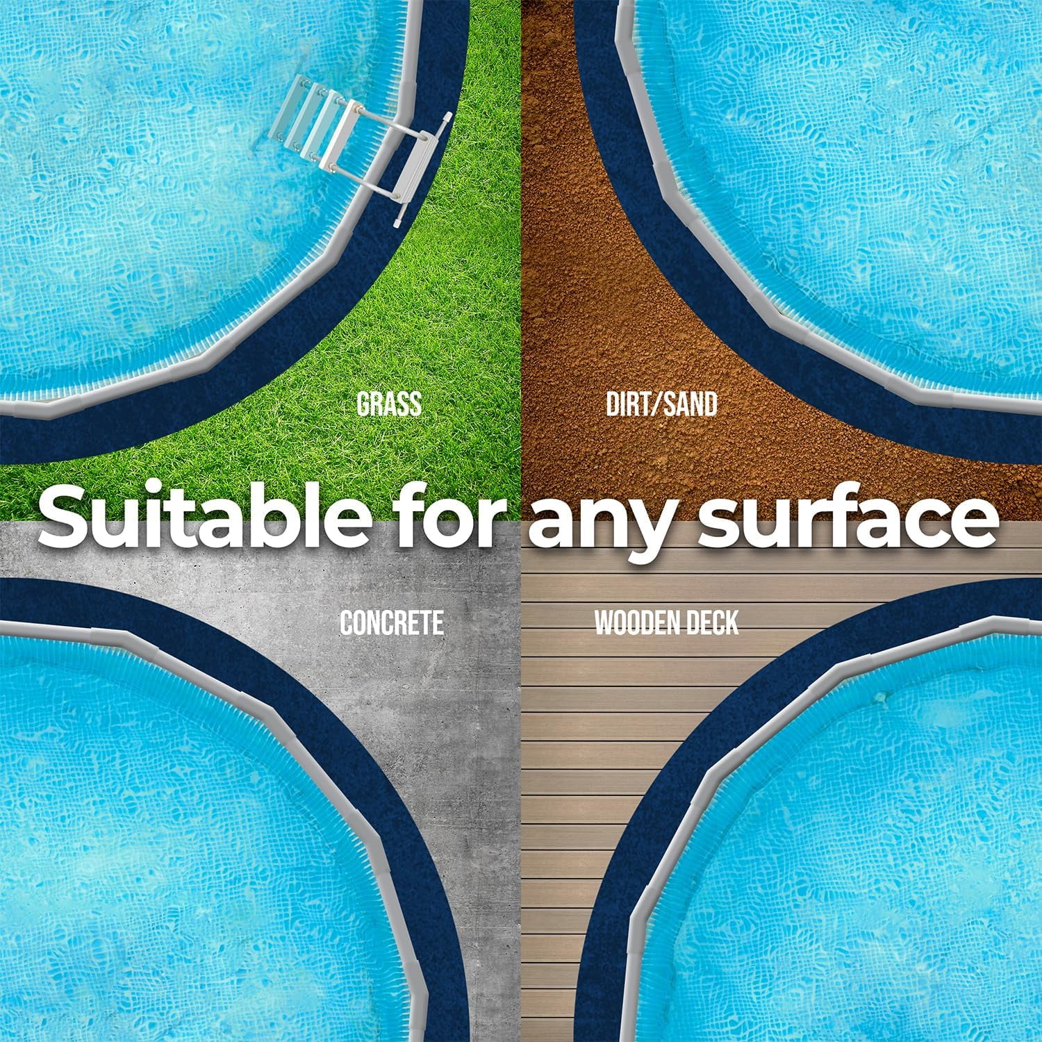 ZHIJYBO Heavy Duty Hot Tub Pad, Protective Pool Liner Mat for Inflatable Spas (80 in) v8yrf