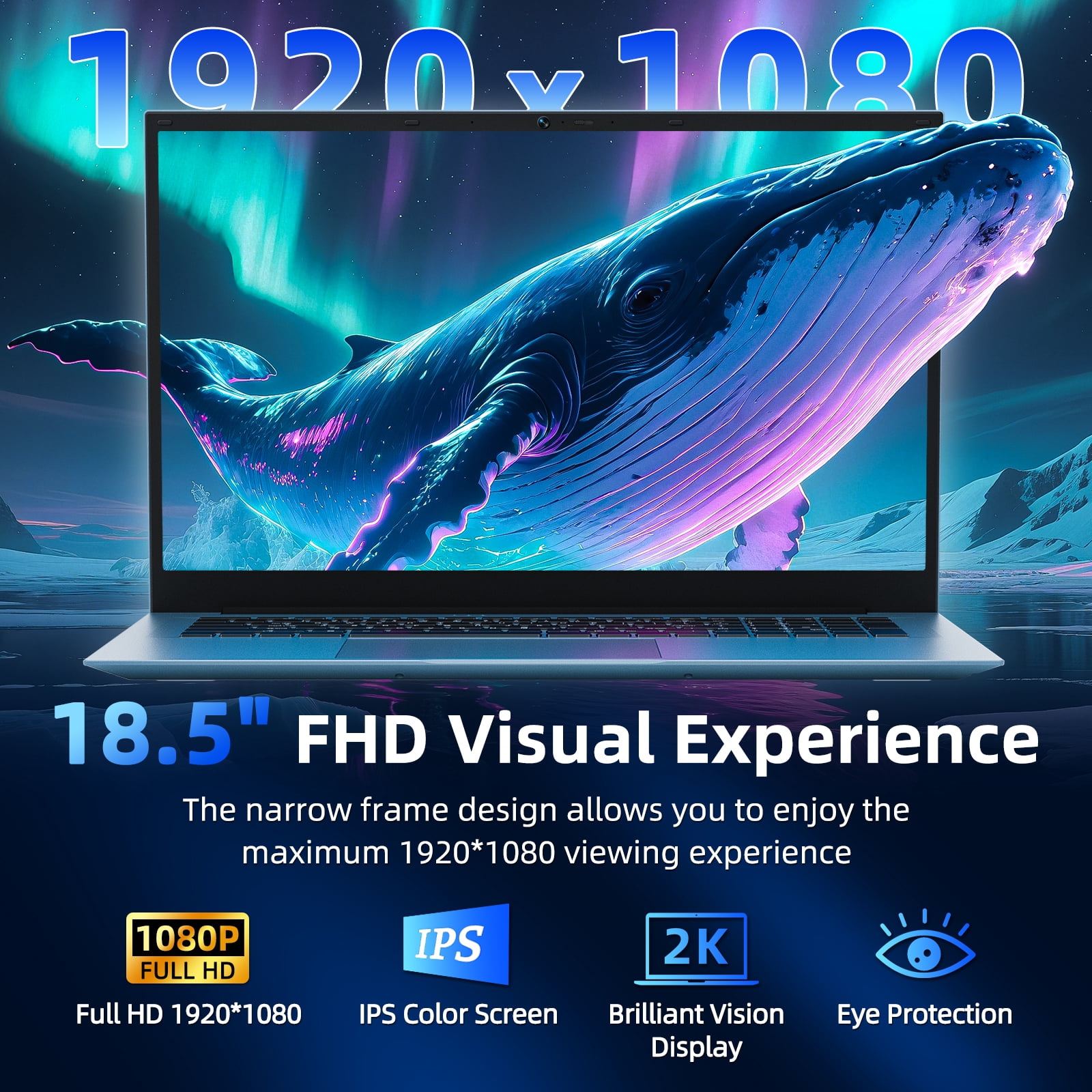 SGIN 18.5 in Laptop Windows 11 Intel Core i3 16GB RAM 1TB SSD FHD IPS Display (Grey, 18.5 in) 5agkc