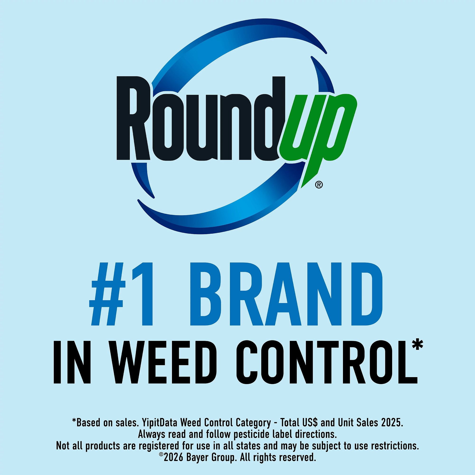 Roundup Weed & Grass Killer Concentrate, Fast-Acting Formula for Garden and Landscape Maintenance (35.2 fl oz) w5u0z