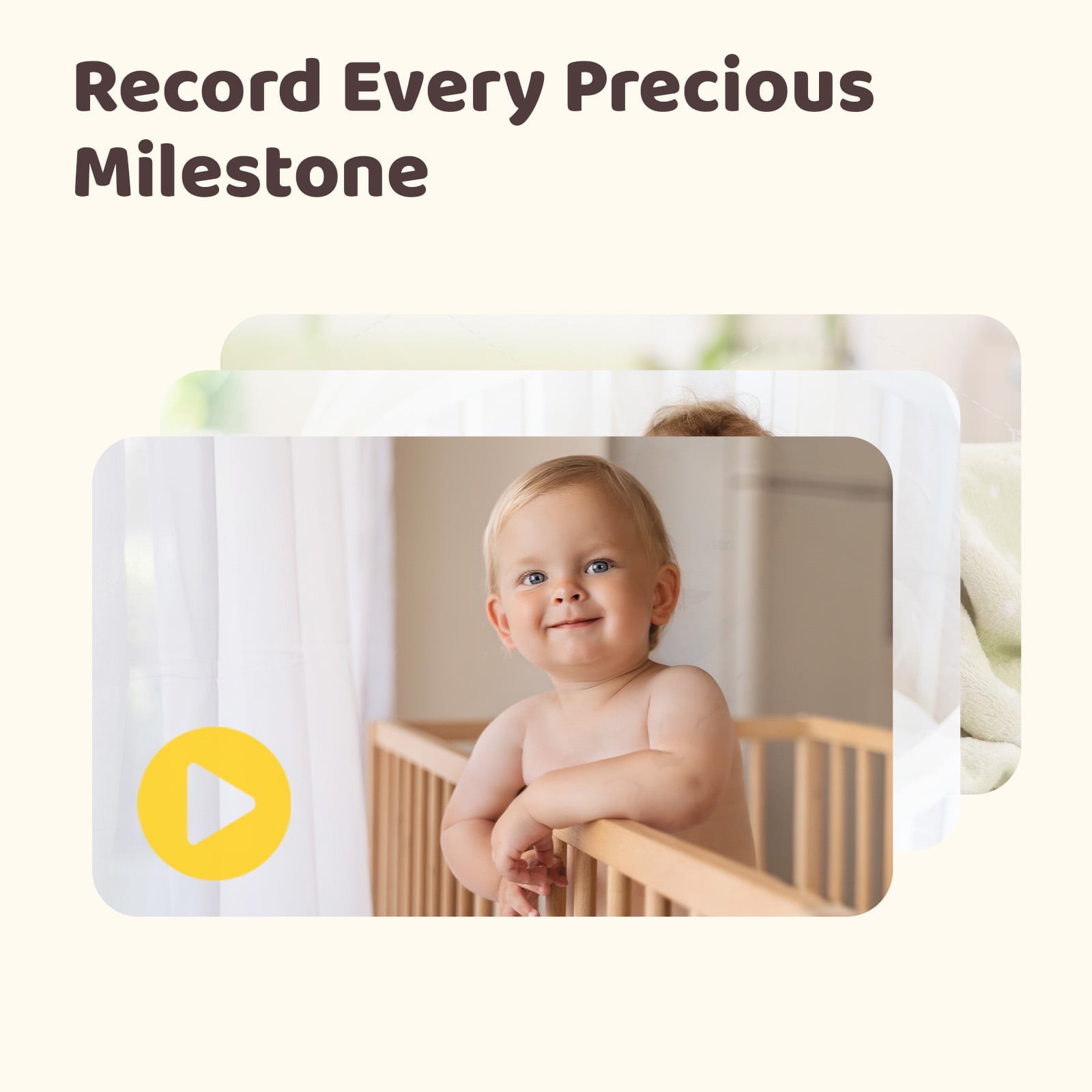 Netvue Baby Monitor with Camera and Audio (1080P HD, 5 in Display, Two-Way Talk) vak8b