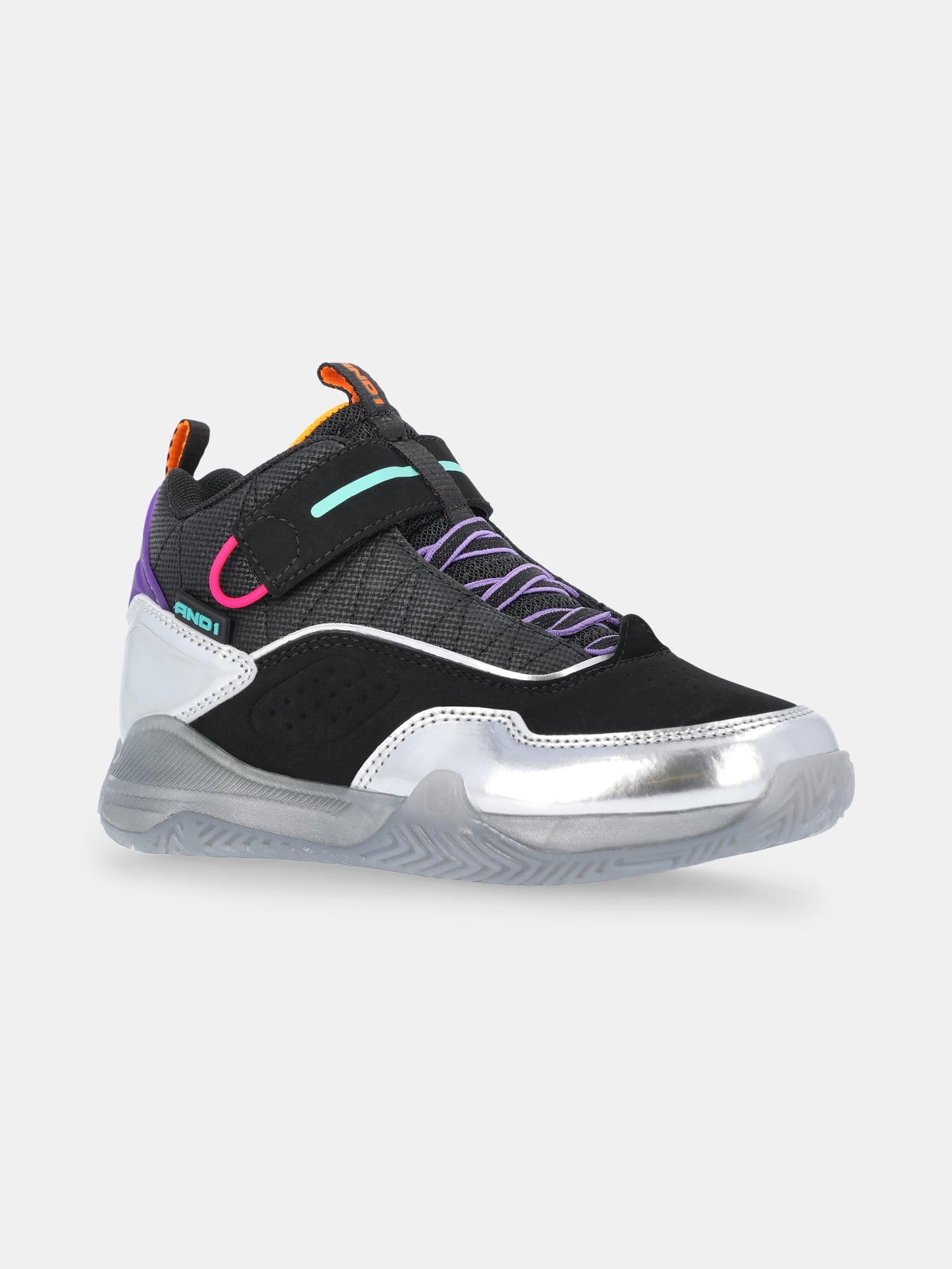 AND1 Boys Alterna Athletic Sneakers (Black, Medium Width) rxylr