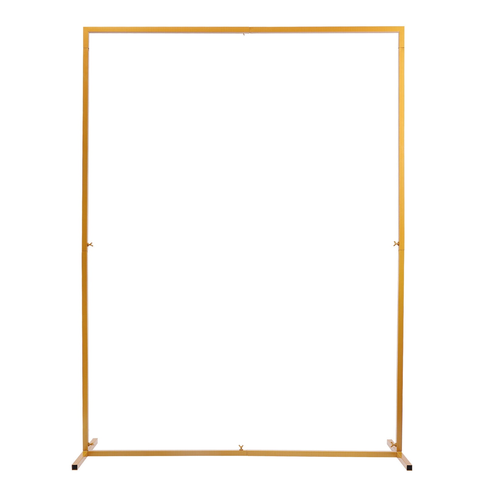 Fetcoi Wedding Arch Backdrop Stand, Heavy-duty Metal Frame for Flowers and Balloons (Gold, 6.6 ft x 4.9 ft) 9ylsw