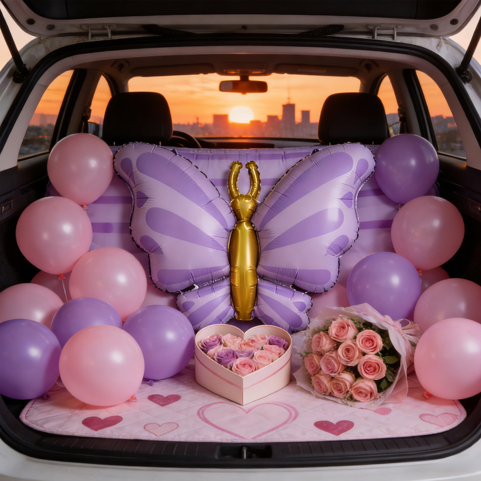 MSGWEEEG Butterfly Balloon Decoration Set for Birthday Party and Wedding Centerpiece (1 Pack) 5l6ep