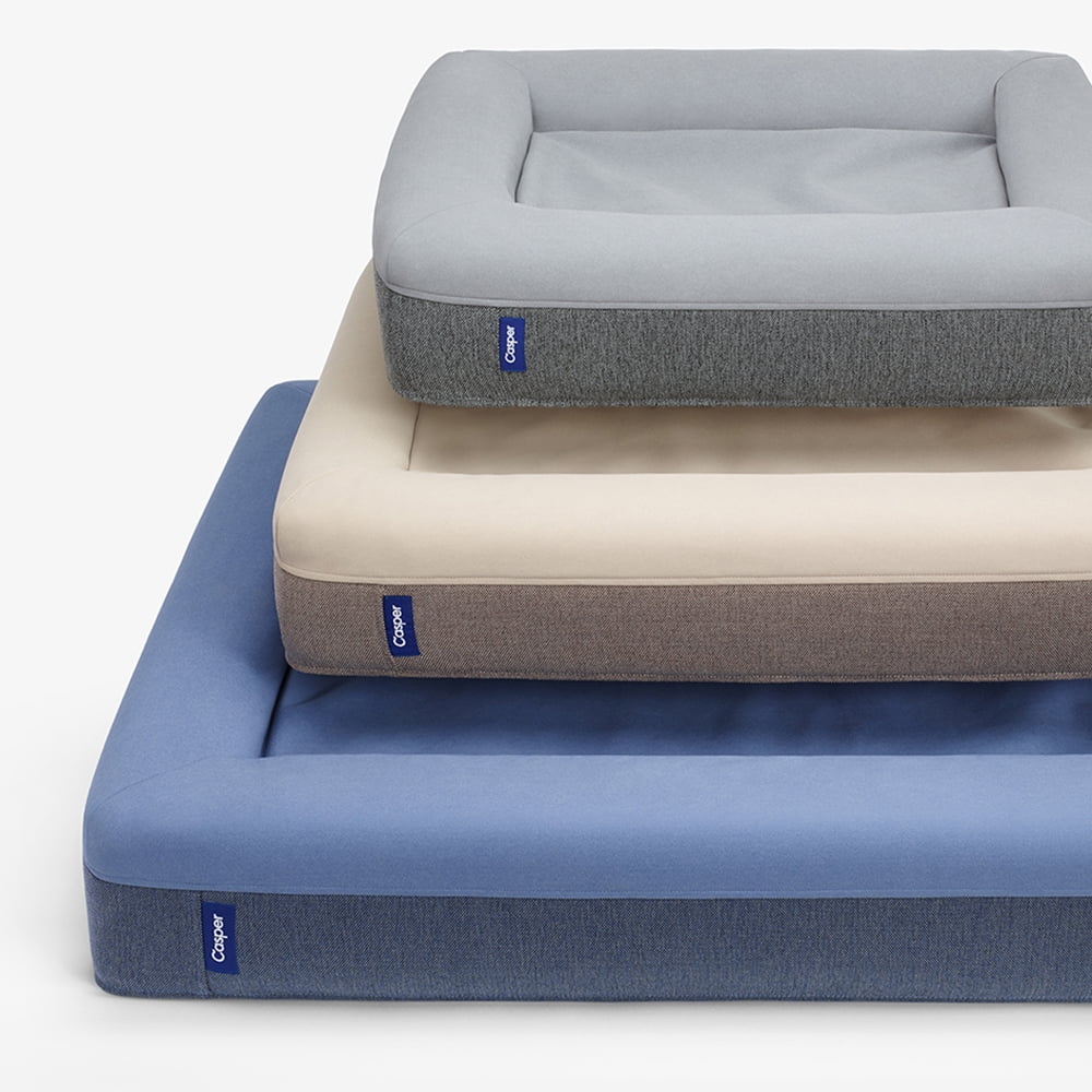 Casper Dog Bed, Plush Memory Foam, Durable Rip-Resistant Cover (Sand, Small) 68gjv