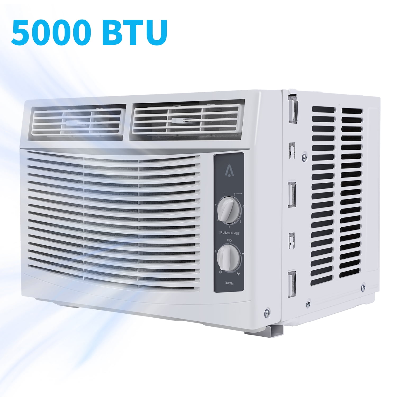 Missky 5000 BTU Window Air Conditioner, Compact Cooling Unit for Rooms up to 150 Sq.ft (White, 5000 BTU) a57w5