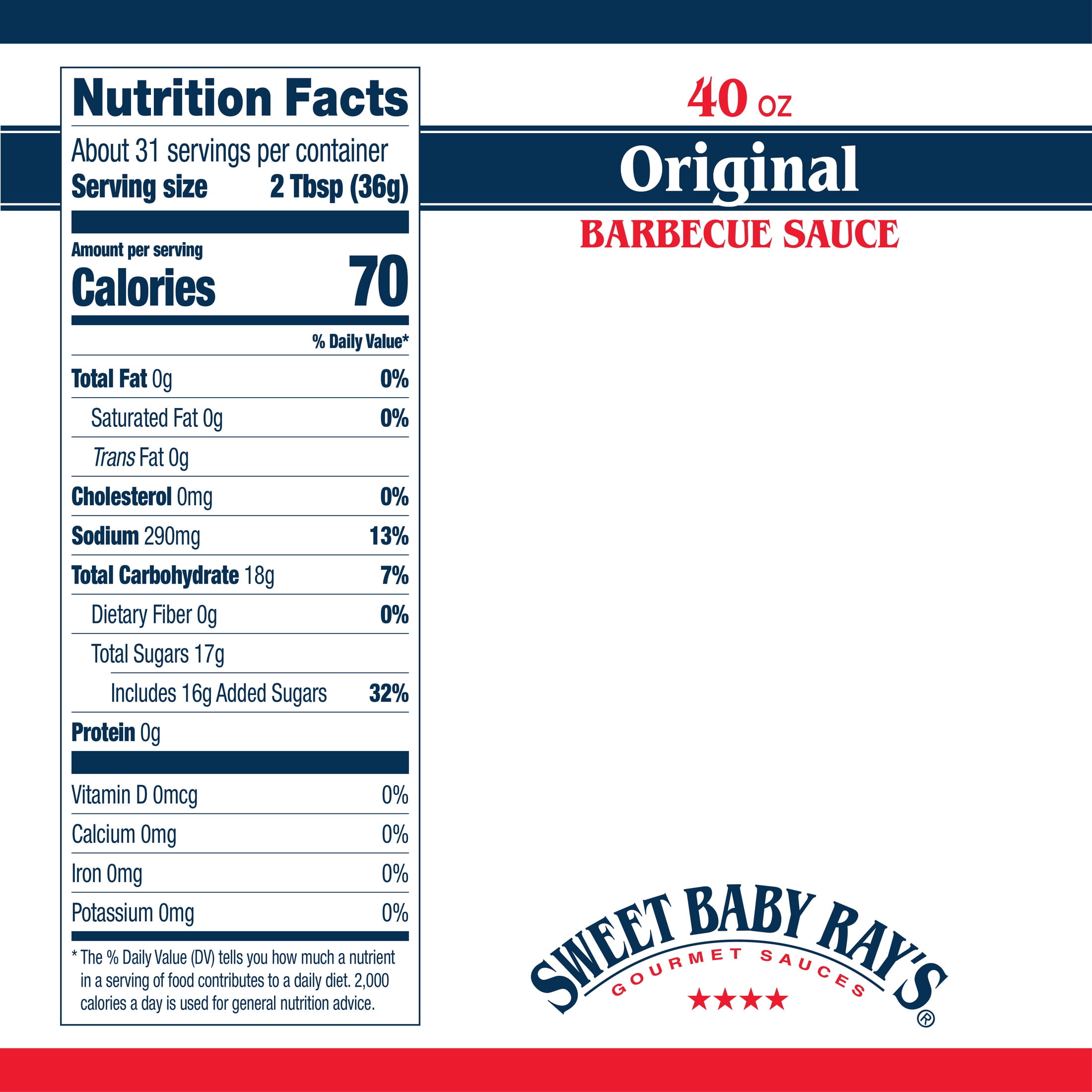 Sweet Baby Ray's Original Barbecue Sauce, Classic Sweet & Tangy Flavor (40 oz) iuqki