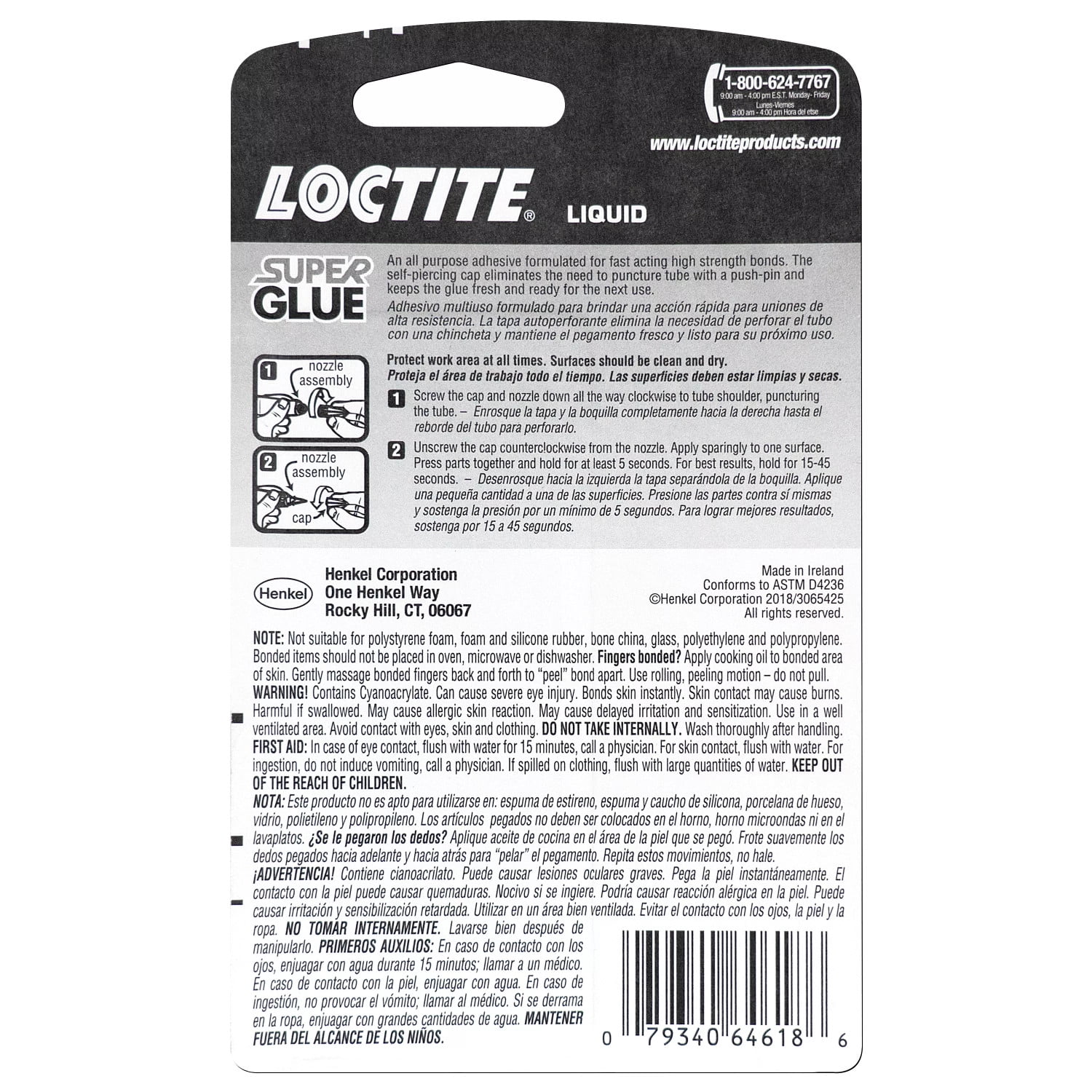 Loctite Super Glue Liquid Adhesive, Fast-Acting High-Strength Bond for Crafts and Repairs (Clear, 0.14 oz Total) wsjhu