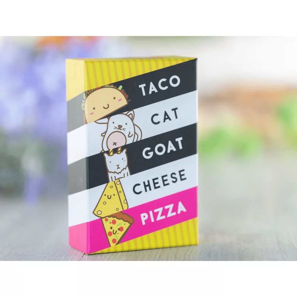 Dolphin Hat Games Taco Cat Goat Cheese Pizza Fast-Paced Card Game (Multicolor, 2-8 Players) dfaom