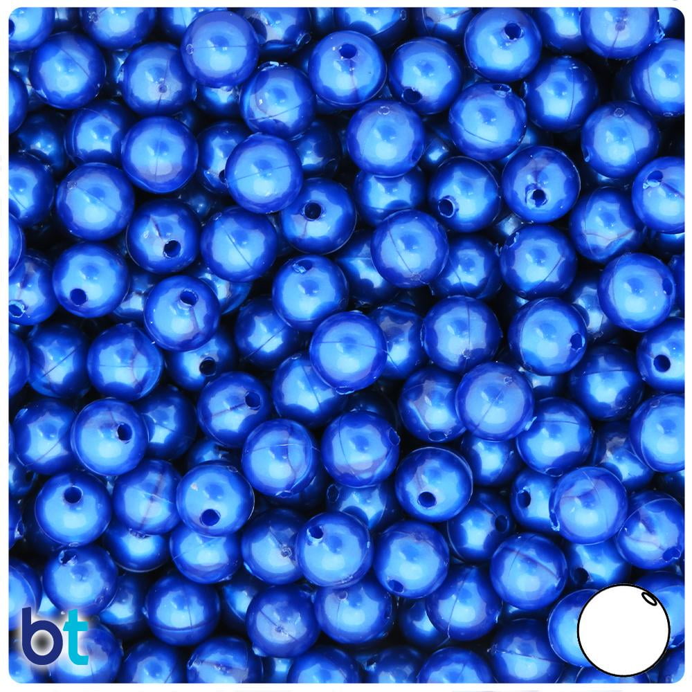 Beadtin Cobalt Pearl Round Plastic Craft Beads (8mm, 300 Count) 1rjm7